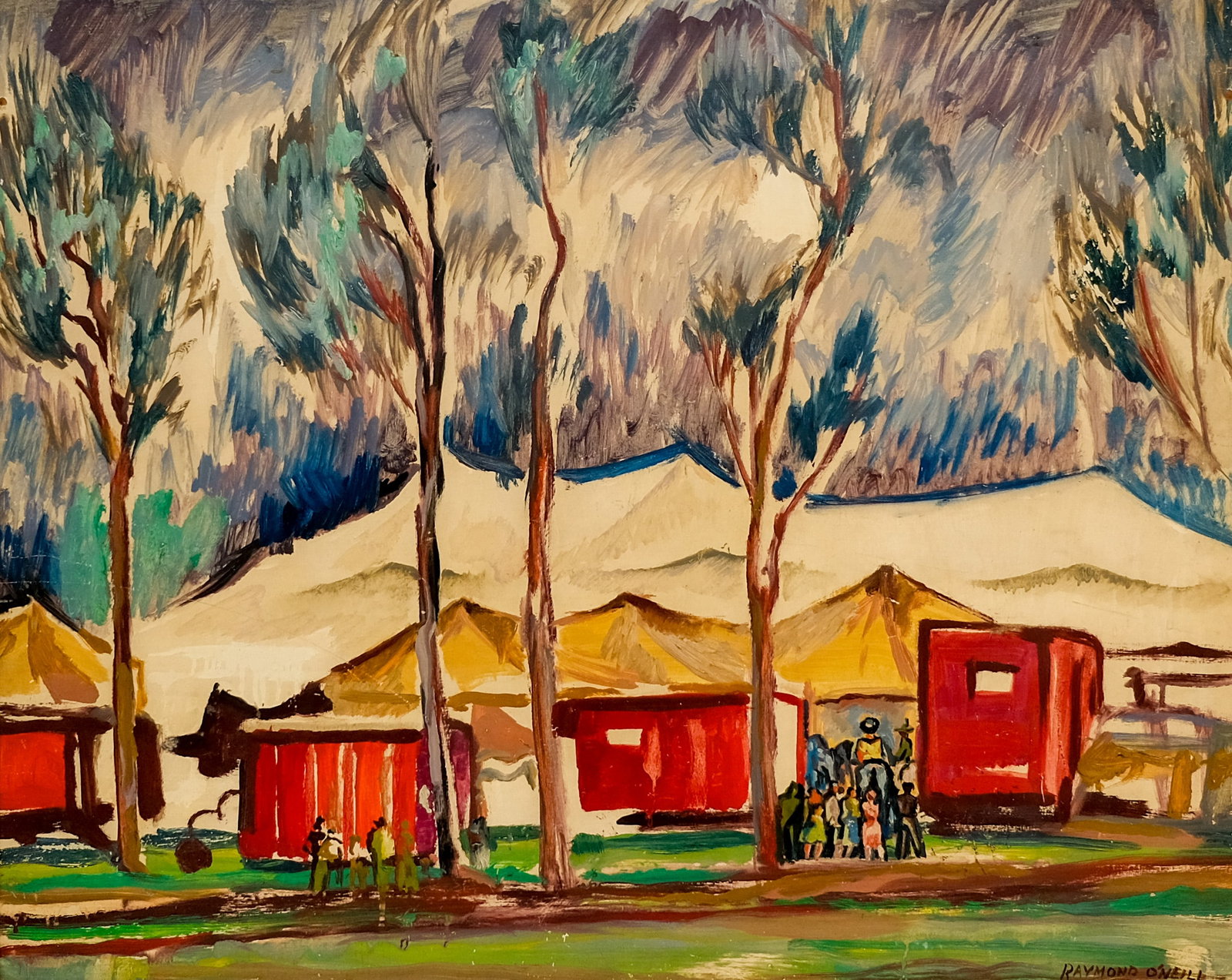 Raymond Edgar O'Neill, "Gates Open at the Big Top" (1 of 5)