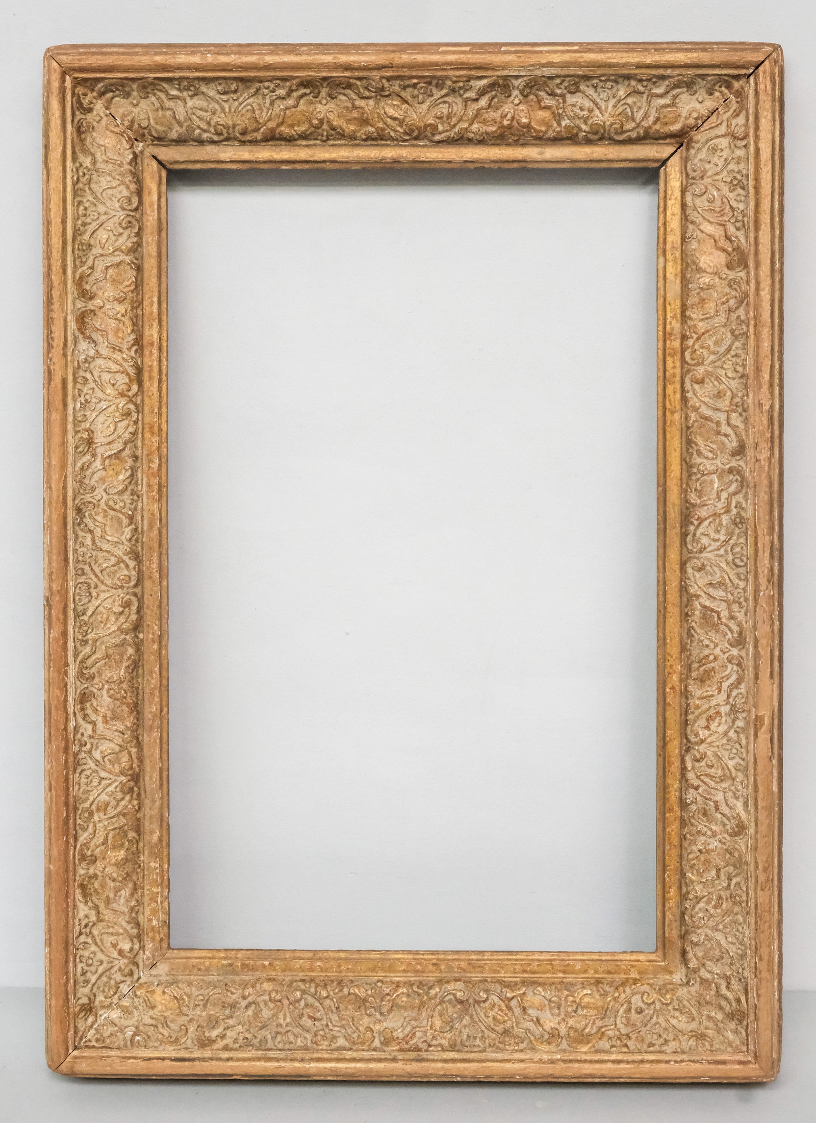 American Modernist Frame 14" x 22": American, ca. 1940, possibly by Heydenryk. Overall 20 1/2" x 28 1/2", rabbet 14" x 22", 3 1/2" molding