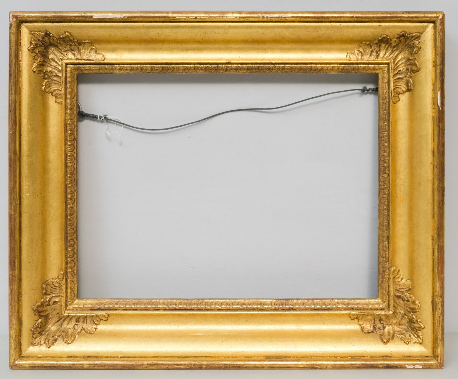 Custom Giltwood Frame 12 1/2" x 16 1/2": American, 20th century, in the French Empire style. Overall 18 1/4" x 22 1/4", rabbet 12 1/2" x 16 1/2", 3" molding