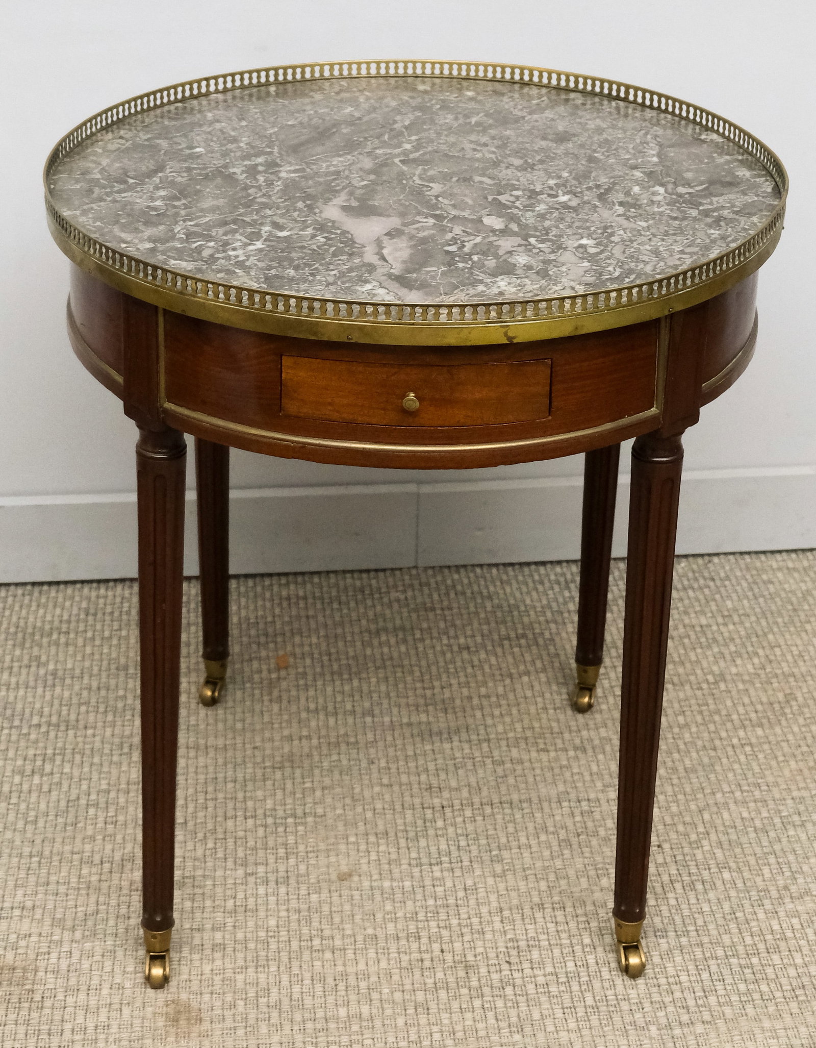 French Louis XVI Style Mahogany Bouillotte Table (1 of 5)