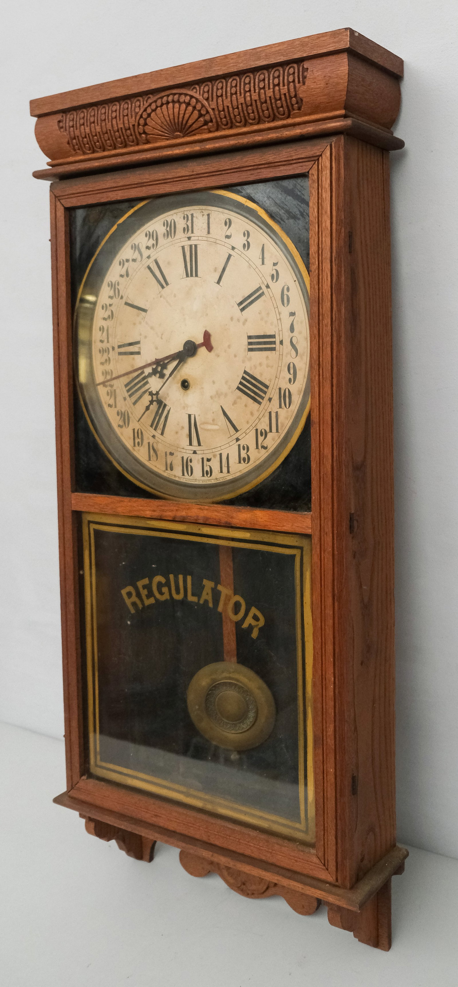 Oak Regulator Clock - 4