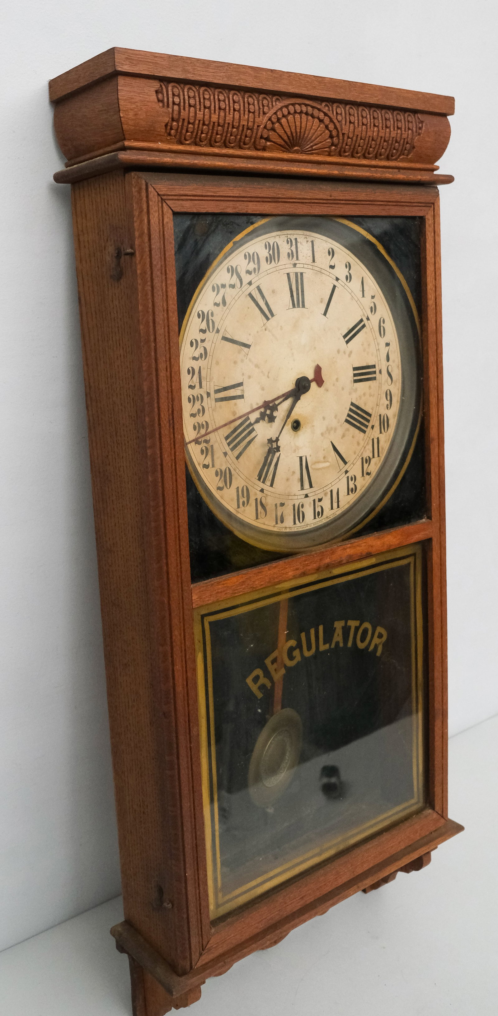 Oak Regulator Clock - 5