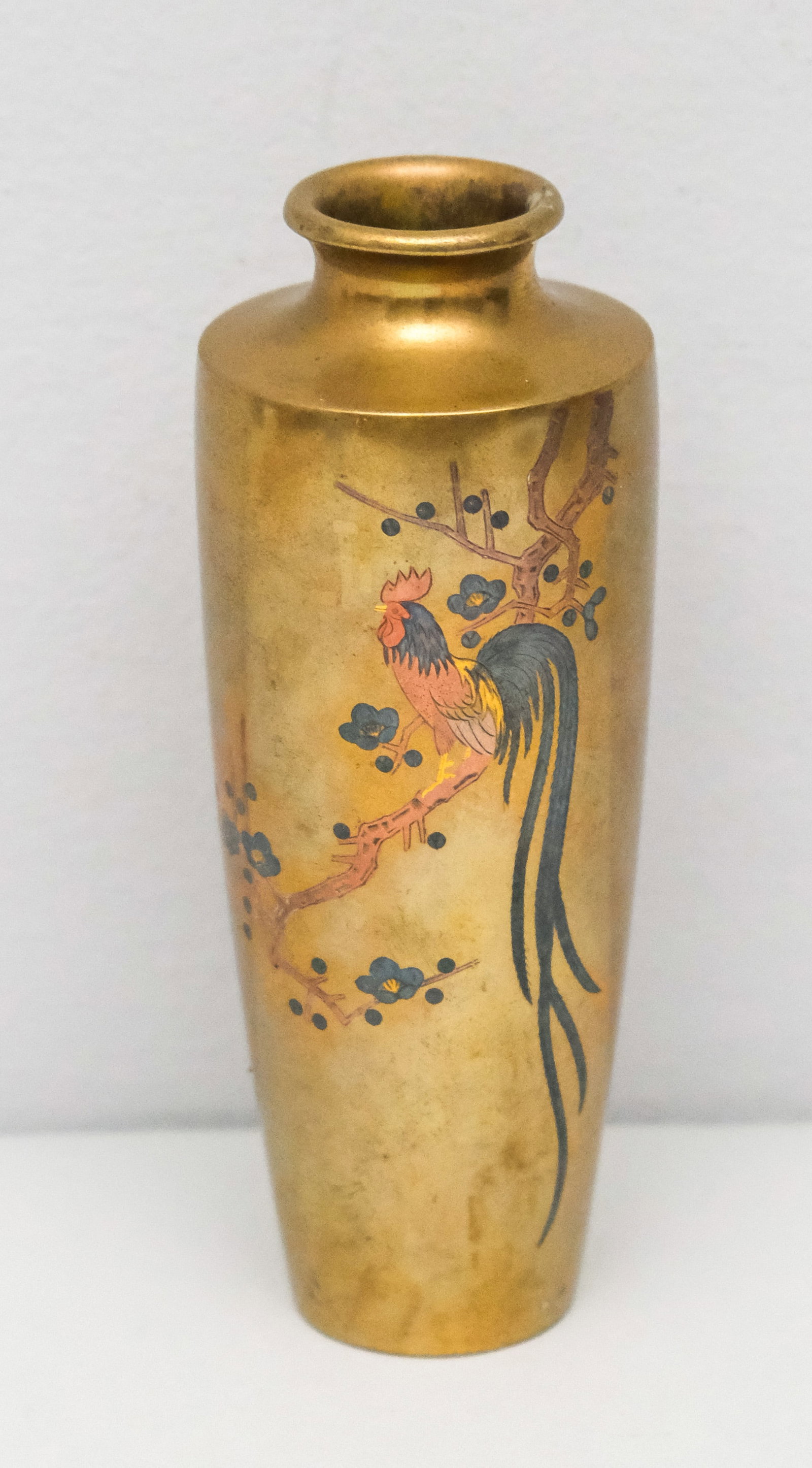 Antique Japanese Bronze & Mixed Metals Vase (1 of 8)