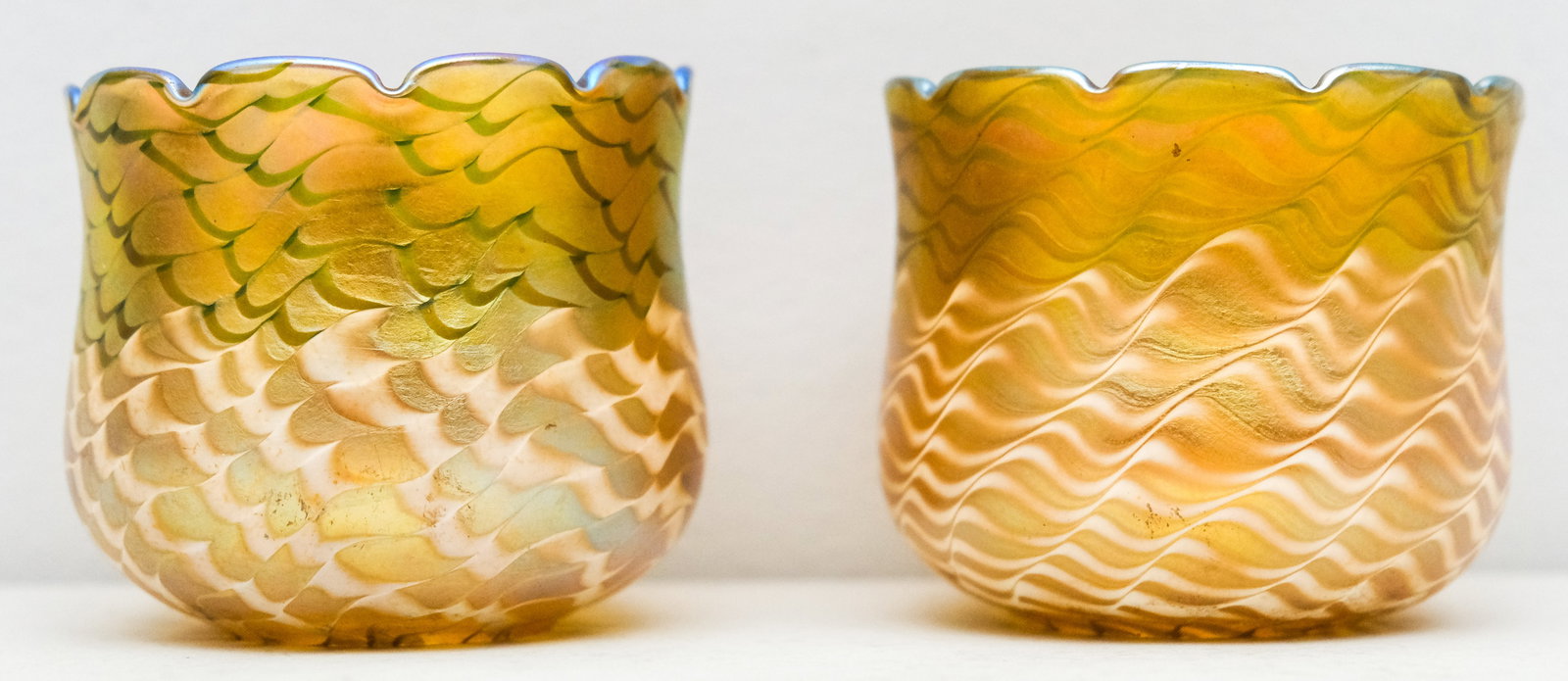 2 Antique Art Glass Boudoir Lamp Shades (1 of 8)