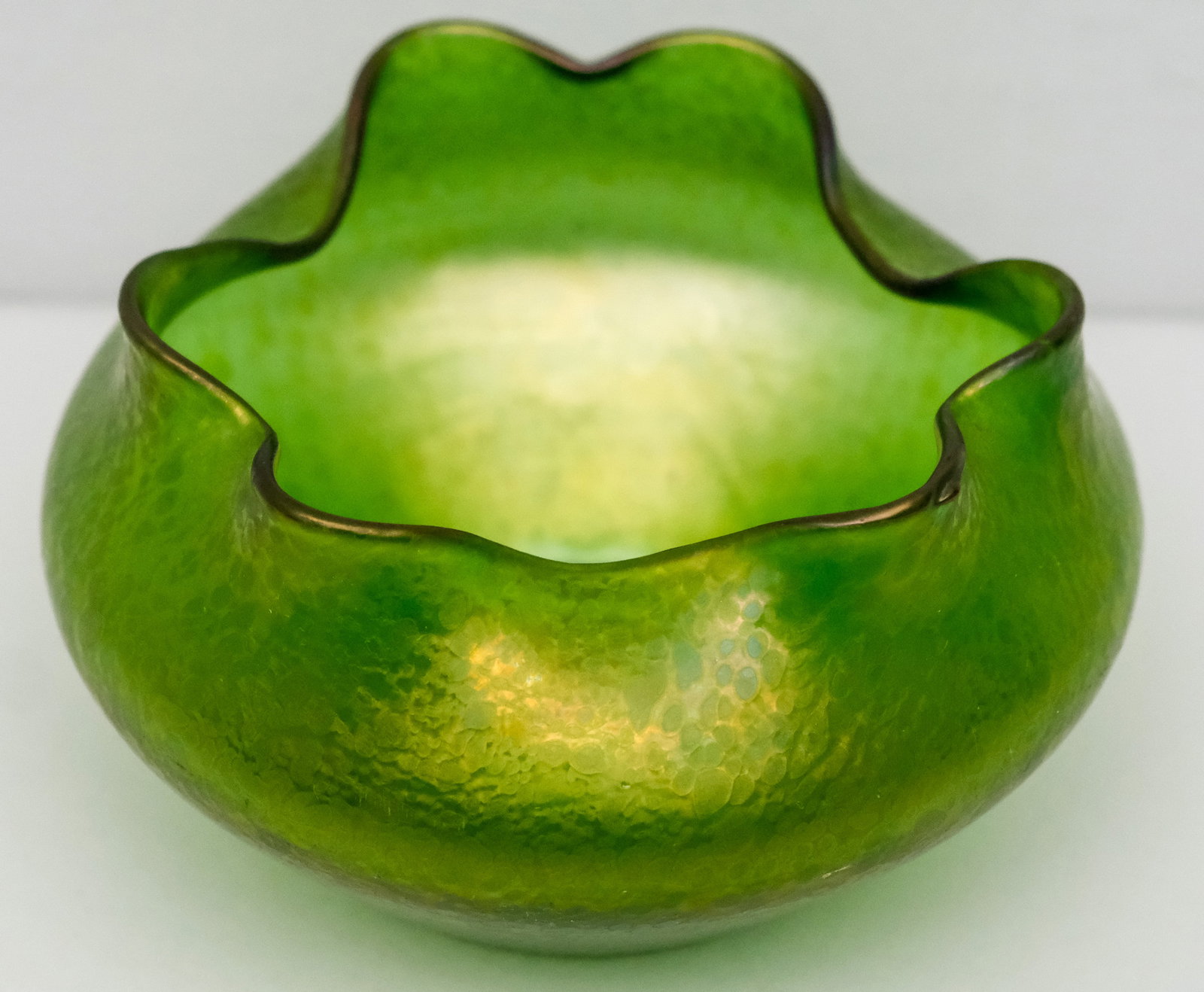 Antique Loetz Glass Papillon Bowl (1 of 7)