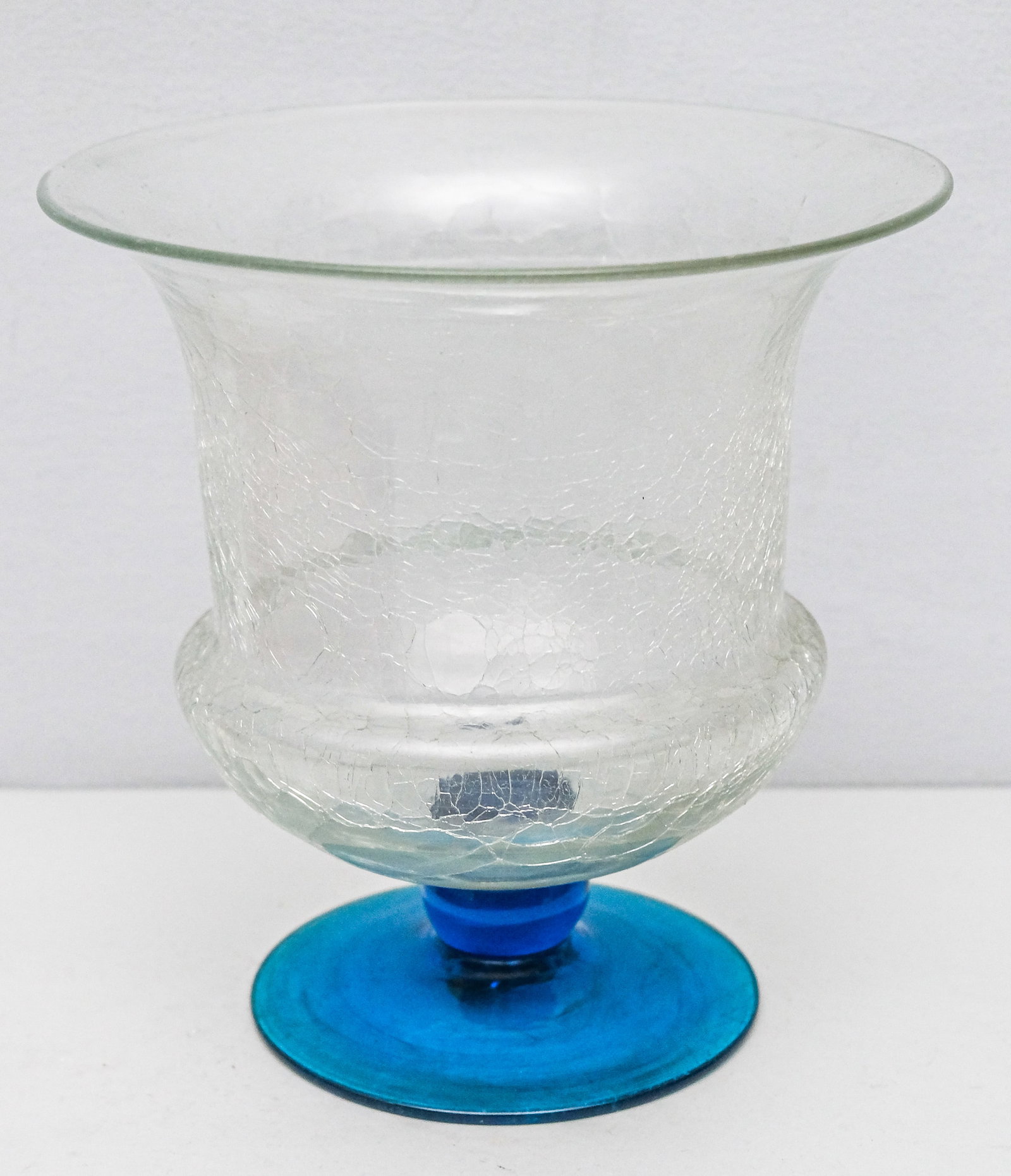 Blenko Blue Bell Art Glass Vase (1 of 6)