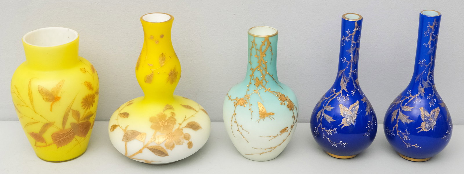 Group of Webb & Webb Type Glass Vases (1 of 9)