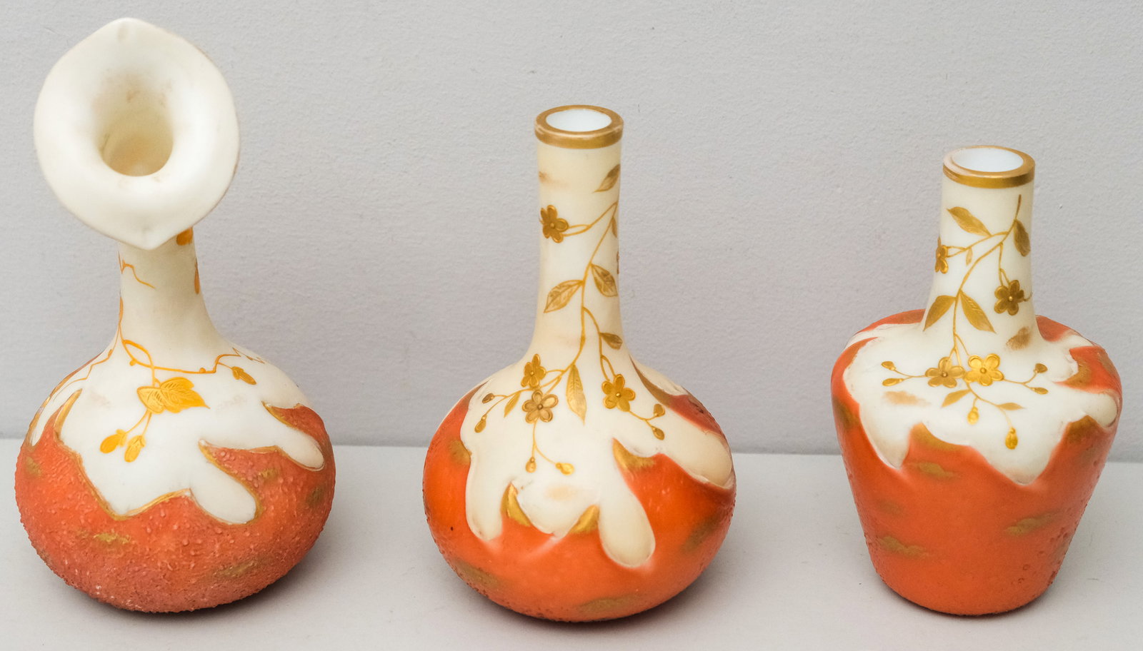 Three Harrach Molten Art Glass Vases (1 of 8)