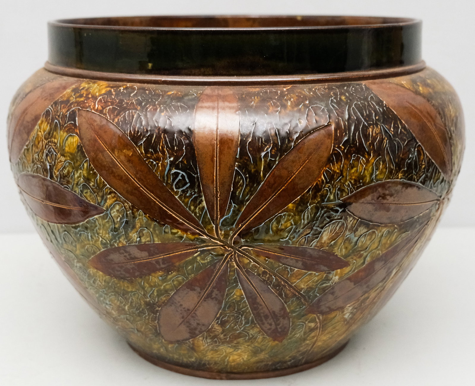 Massive Doulton Lambeth Autumn Foliage Jardiniere (1 of 9)