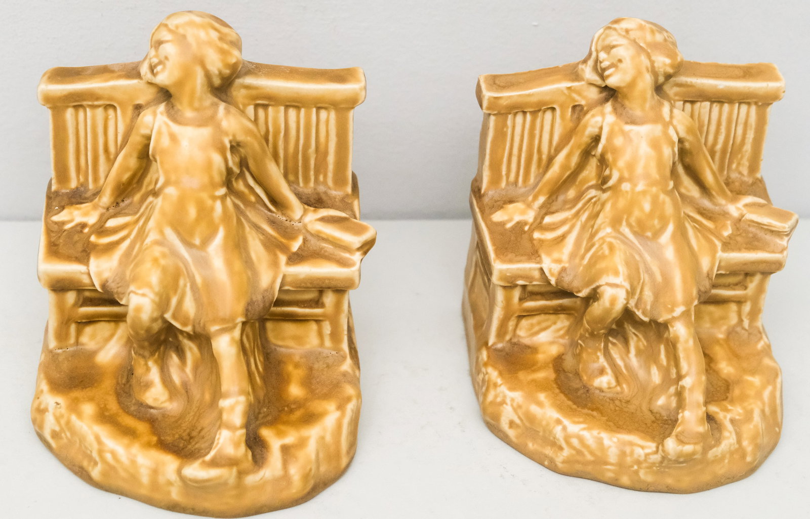 Rookwood Art Pottery Maiden Bookends (1 of 9)