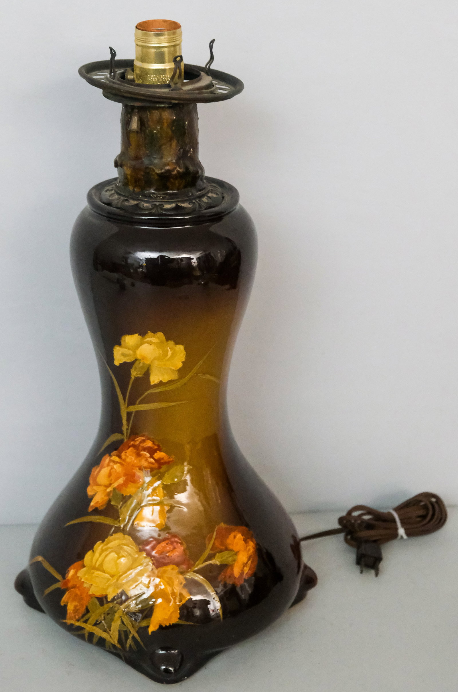 Weller Louwelsa Art Pottery Banquet Lamp (1 of 7)