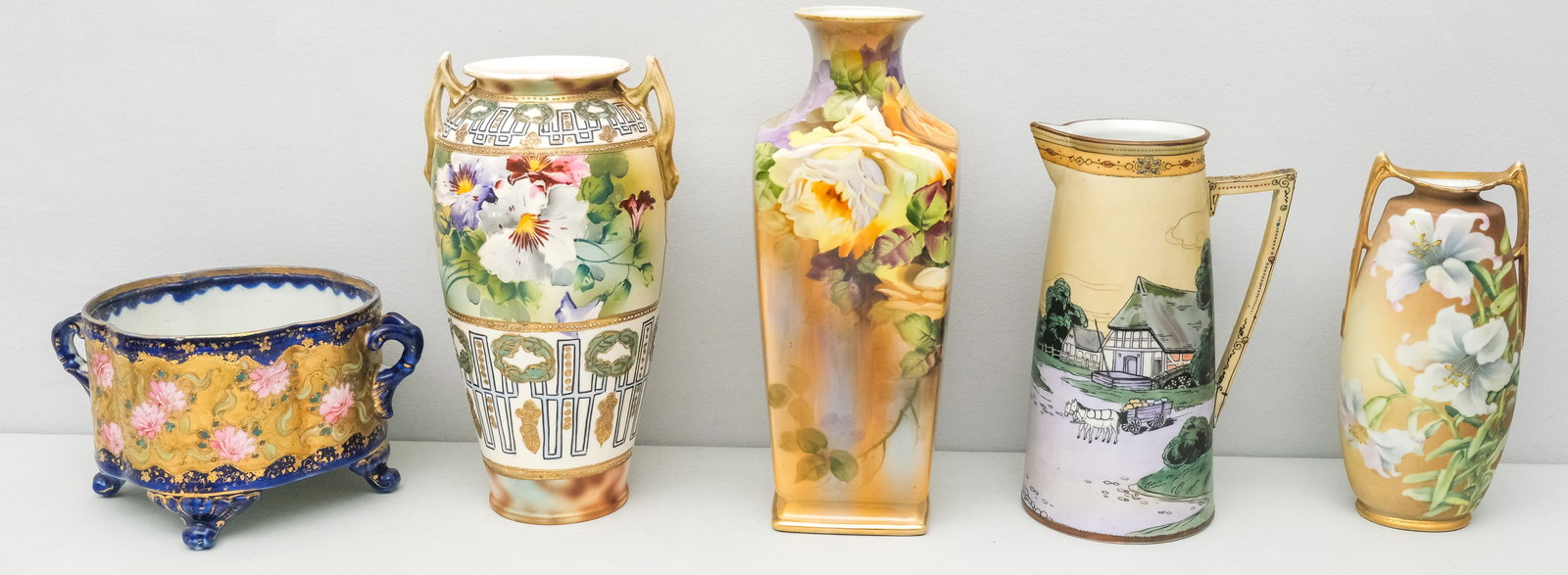 Group of Nippon Porcelain Vases (1 of 10)