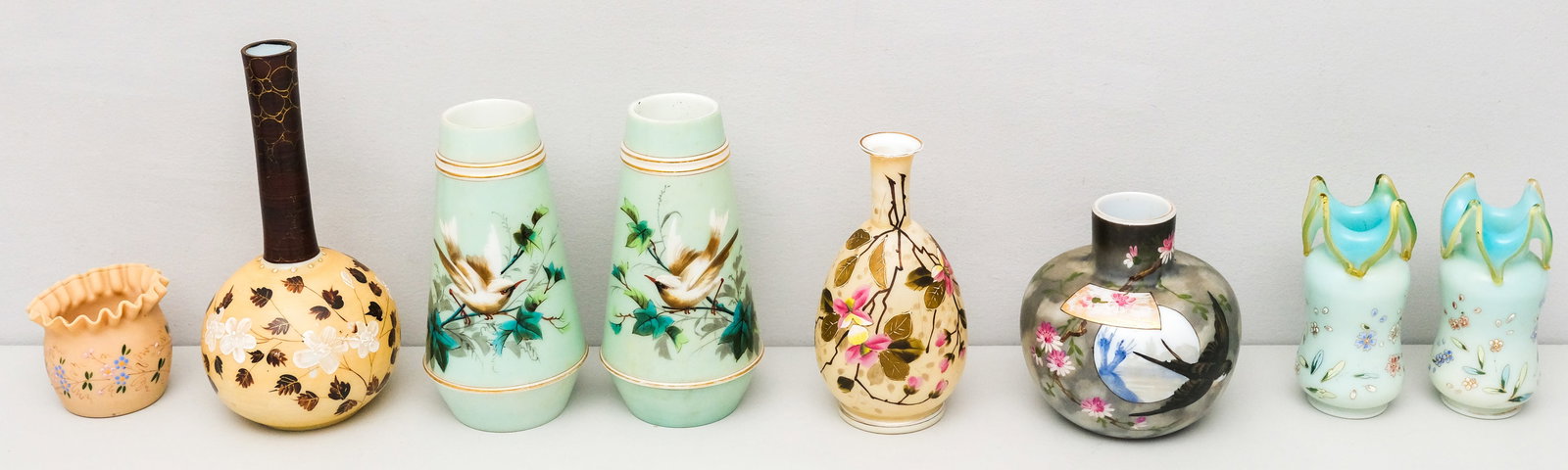 Group of Smith & Mt. Washington Glass Vases (1 of 6)