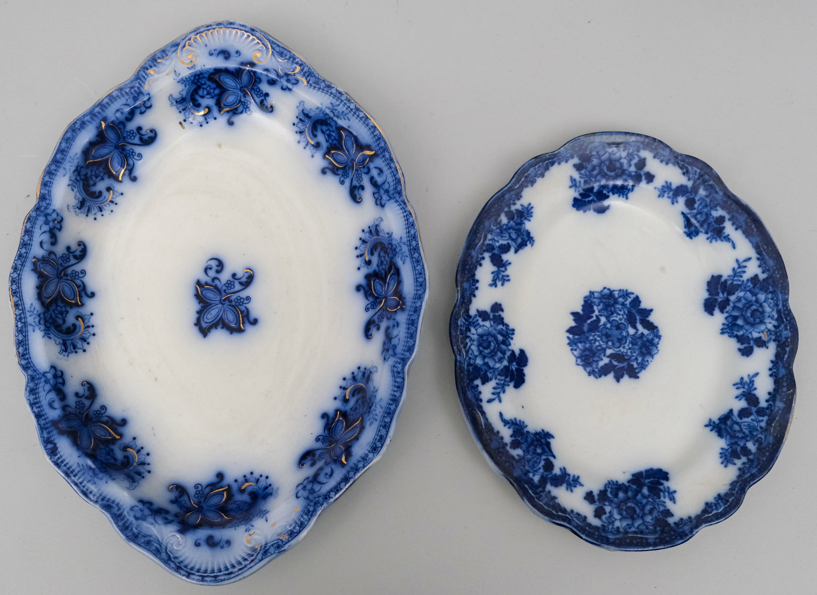 Large Lot of Flow Blue Pottery - 2