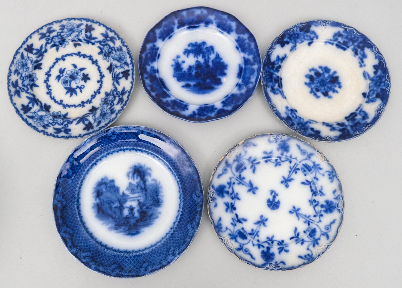 Large Lot of Flow Blue Pottery - 5