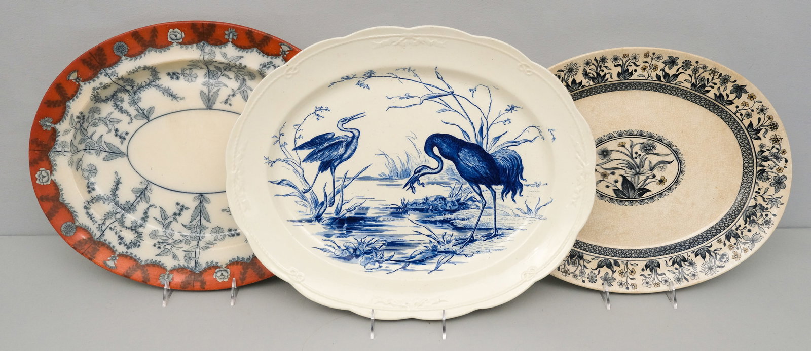 Three Aesthetic English Pottery Platters (1 of 7)