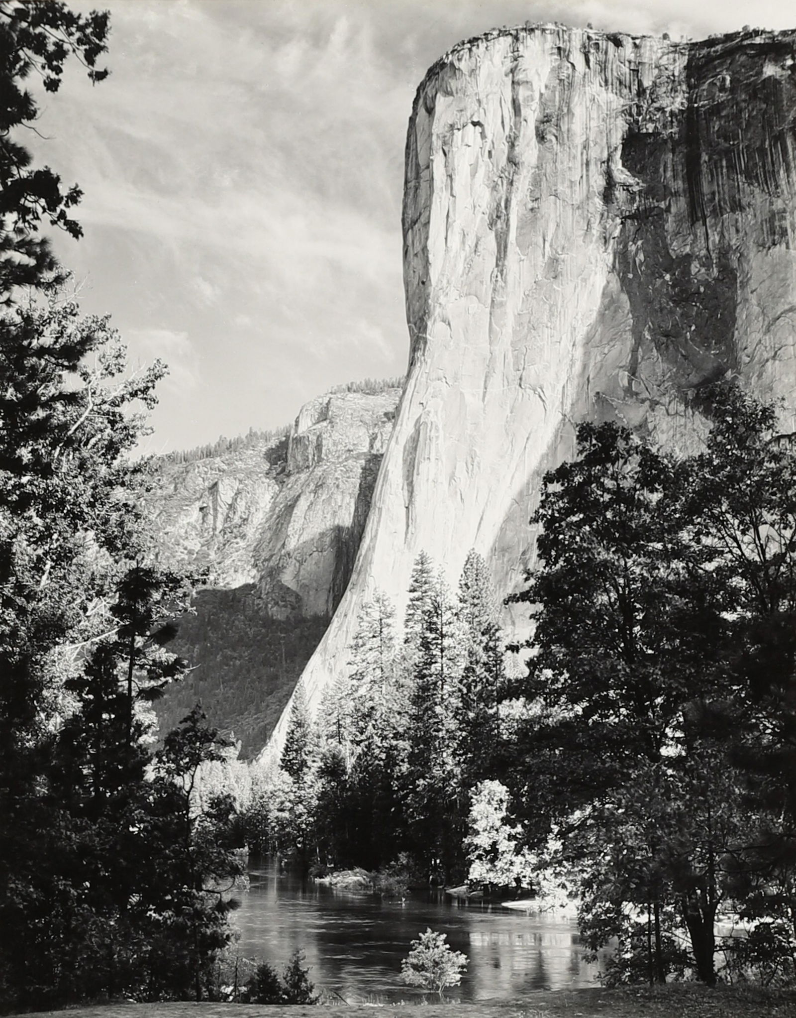 ANSEL ADAMS - El Capitan, Morning, 1952 (1 of 2)