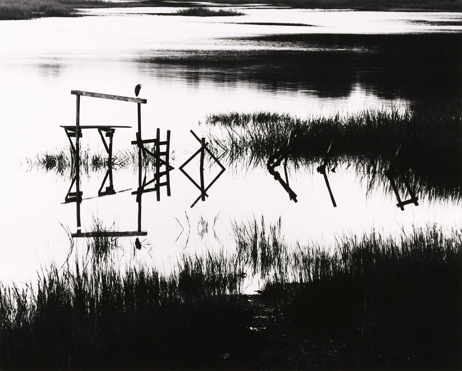 ROBERT K. BYERS - At Beaufort, South Carolina, 1981: ARTIST: ROBERT K. BYERS TITLE: 'At Beaufort, South Carolina, 1981' MEDIUM: Vintage Silver Gelatin IMAGE SIZE: 7 3/4 x 9 3/4 in DESCRIPTION: This vintage silver gelatin print is signed and dated in pen