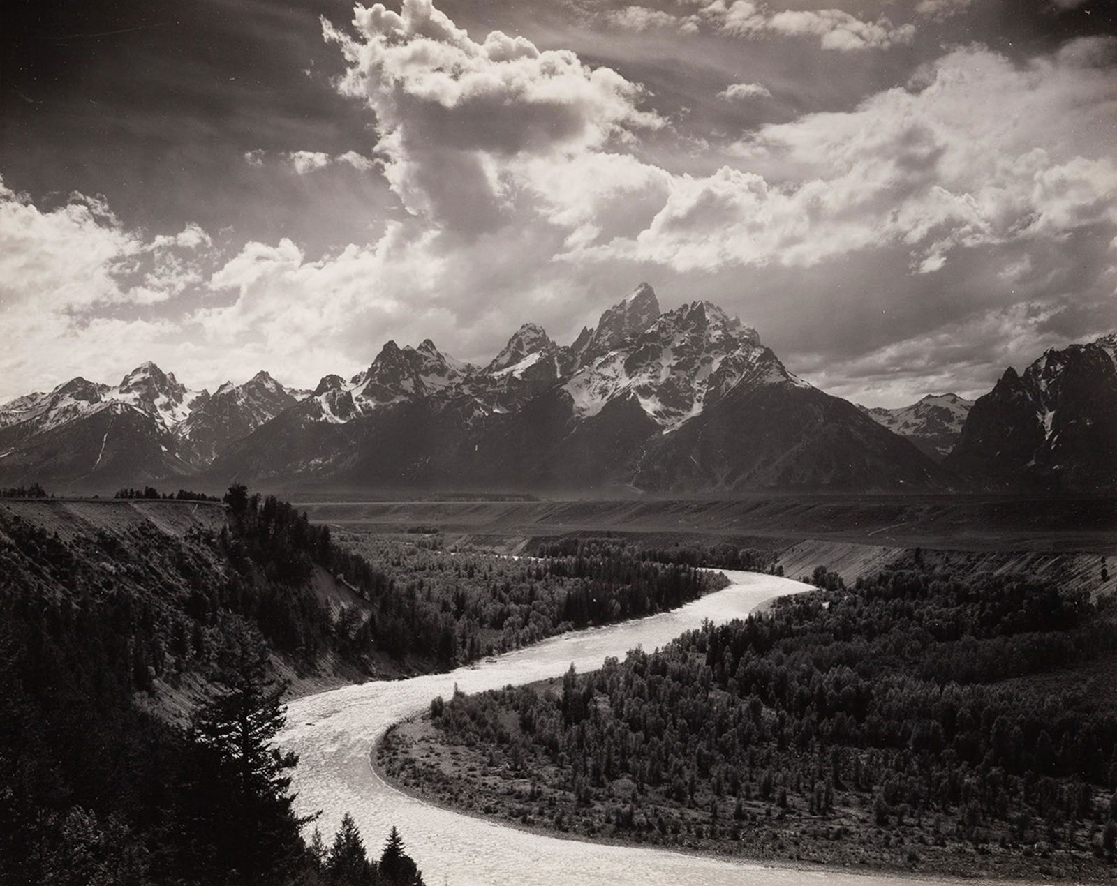 ANSEL ADAMS - The Tetons and Snake River, Grand Teton (1 of 4)