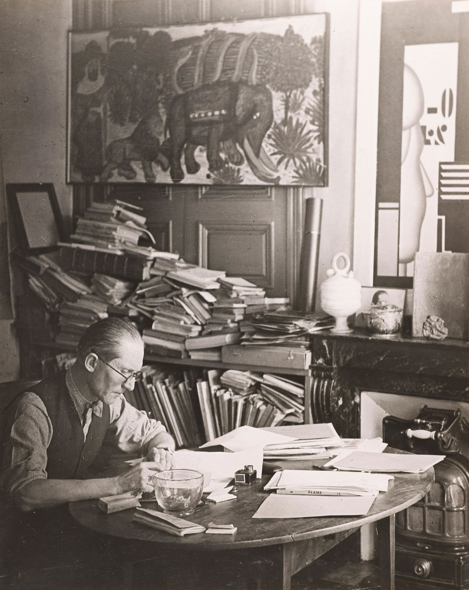 BRASSAI - Portrait of Le Corbusier, 1940 (1 of 3)