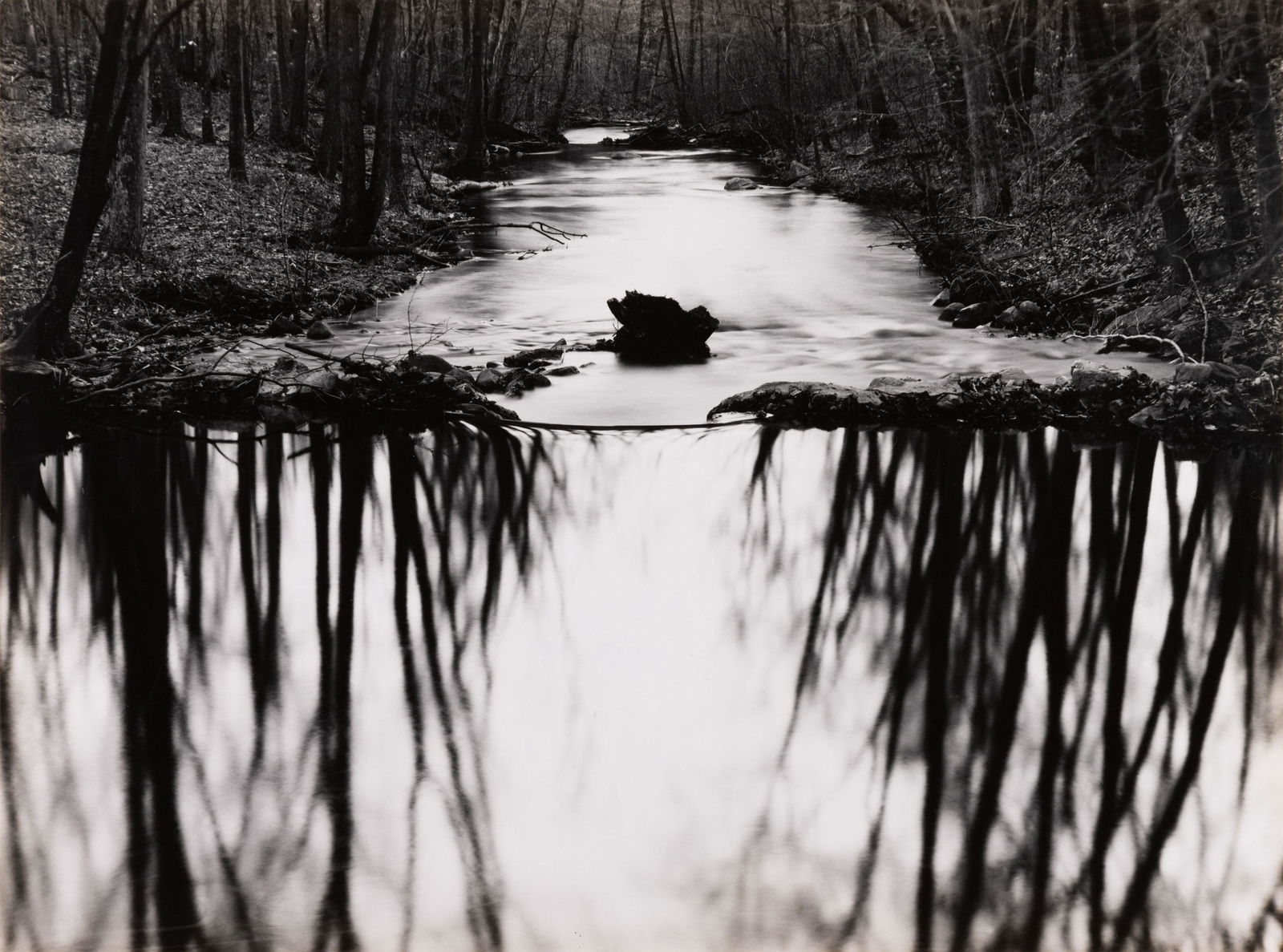 PAUL CAPONIGRO - Reflecting Stream, Redding, 1968 (1 of 3)