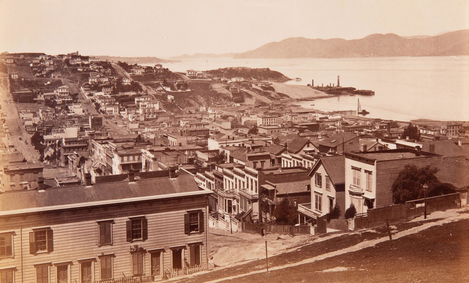 CARLETON WATKINS - The Golden Gate from Telegraph Hill, (1 of 2)