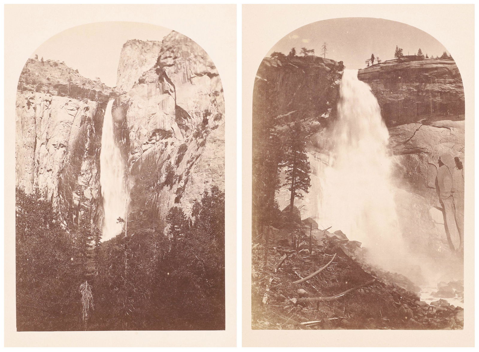 CARLETON WATKINS - 2 Works - Bridalveil and Nevada (1 of 7)