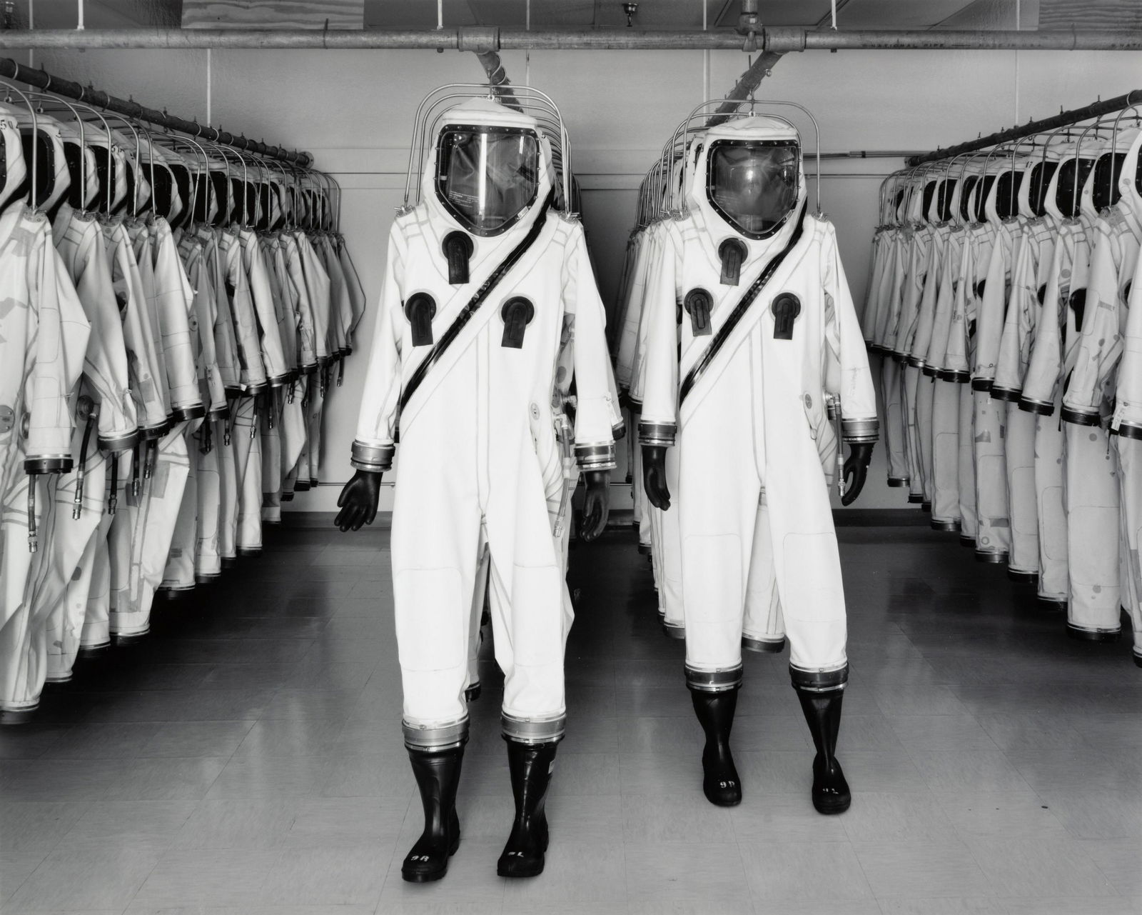 JOHN SEXTON - SCAPE Suits, Kennedy Space Center, FL,: Property from an important Private Collection, Los Angeles ARTIST: John Sexton TITLE: SCAPE Suits, Kennedy Space Center, FL, 1998 MEDIUM: Silver Gelatin IMAGE SIZE: 10 1/2 x 13 in SUP