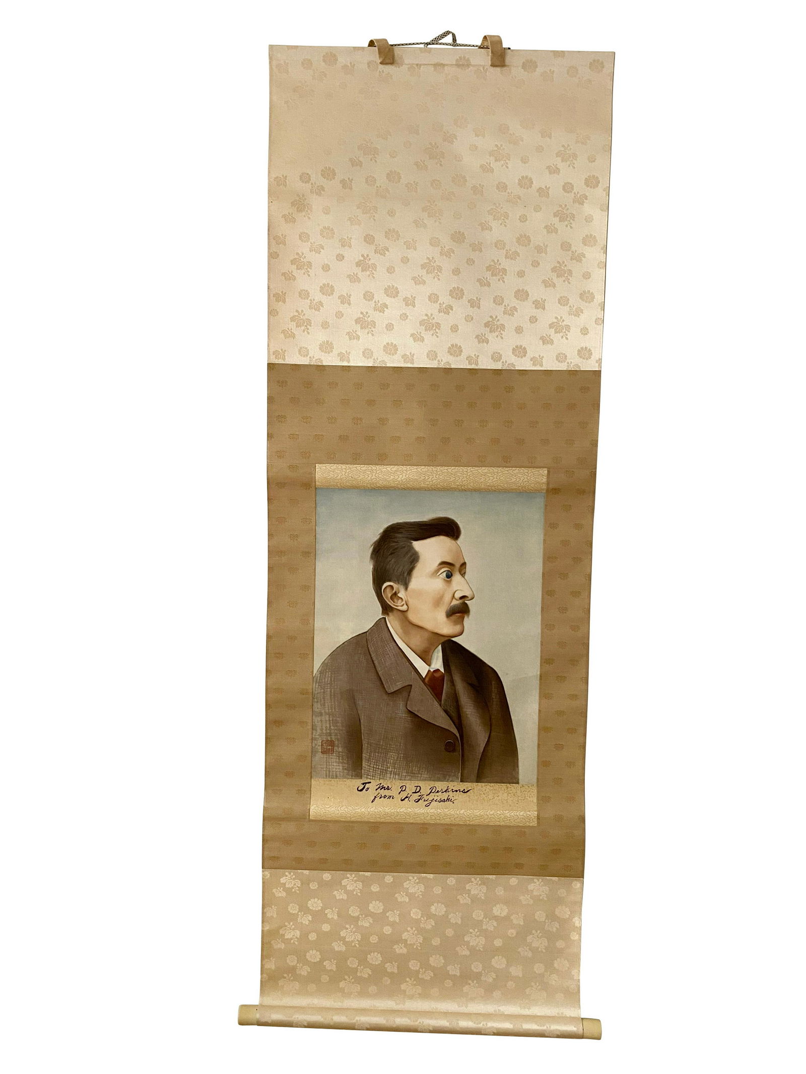 Lafcadio Hearn: A circa 1930 Kakejiku (1 of 4)