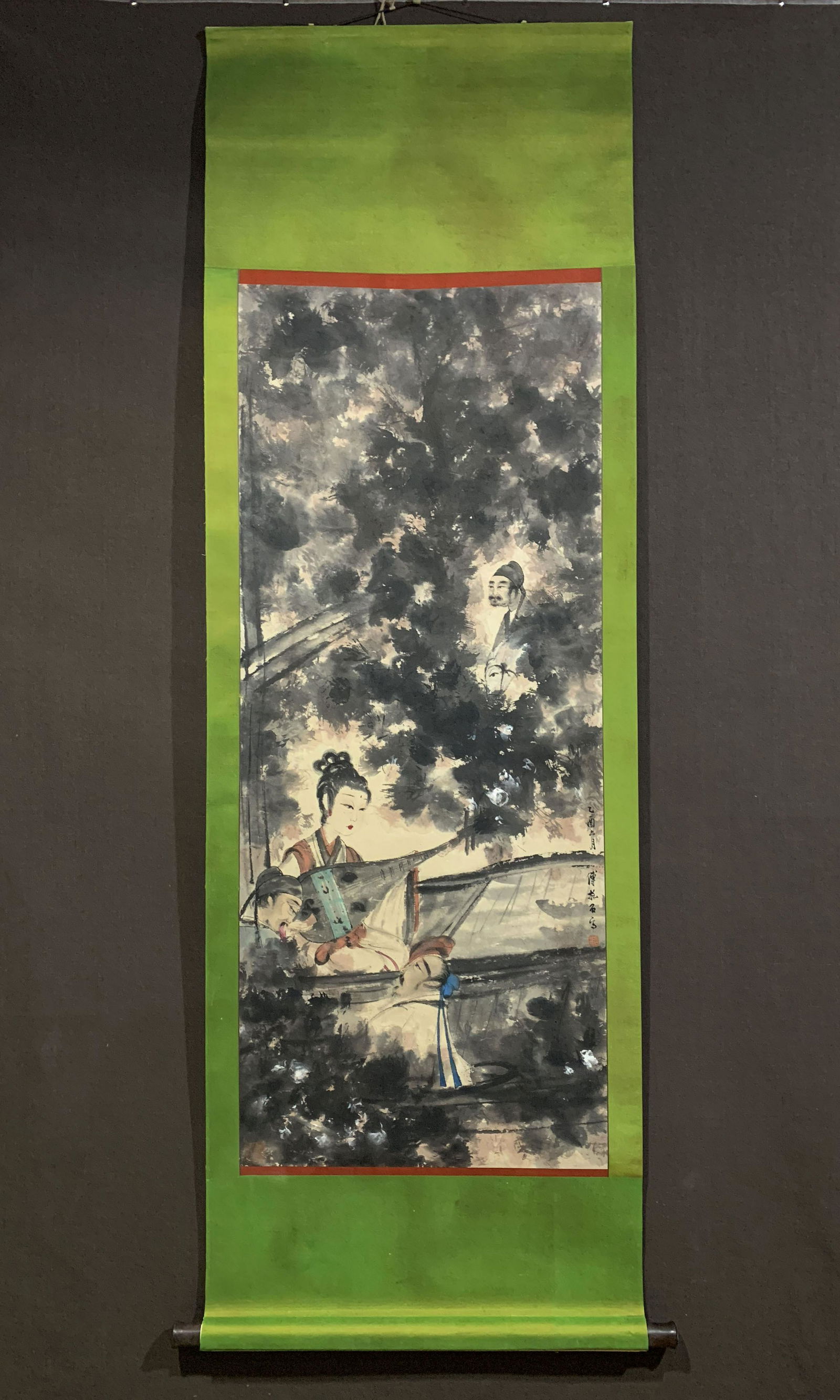 A Chinese Painting, Fu Baoshi Mark: A Chinese Painting, Fu Baoshi Mark 133x55cm