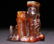A Qing Dynasty Carved Agate bamboo Pattern Brush Holder