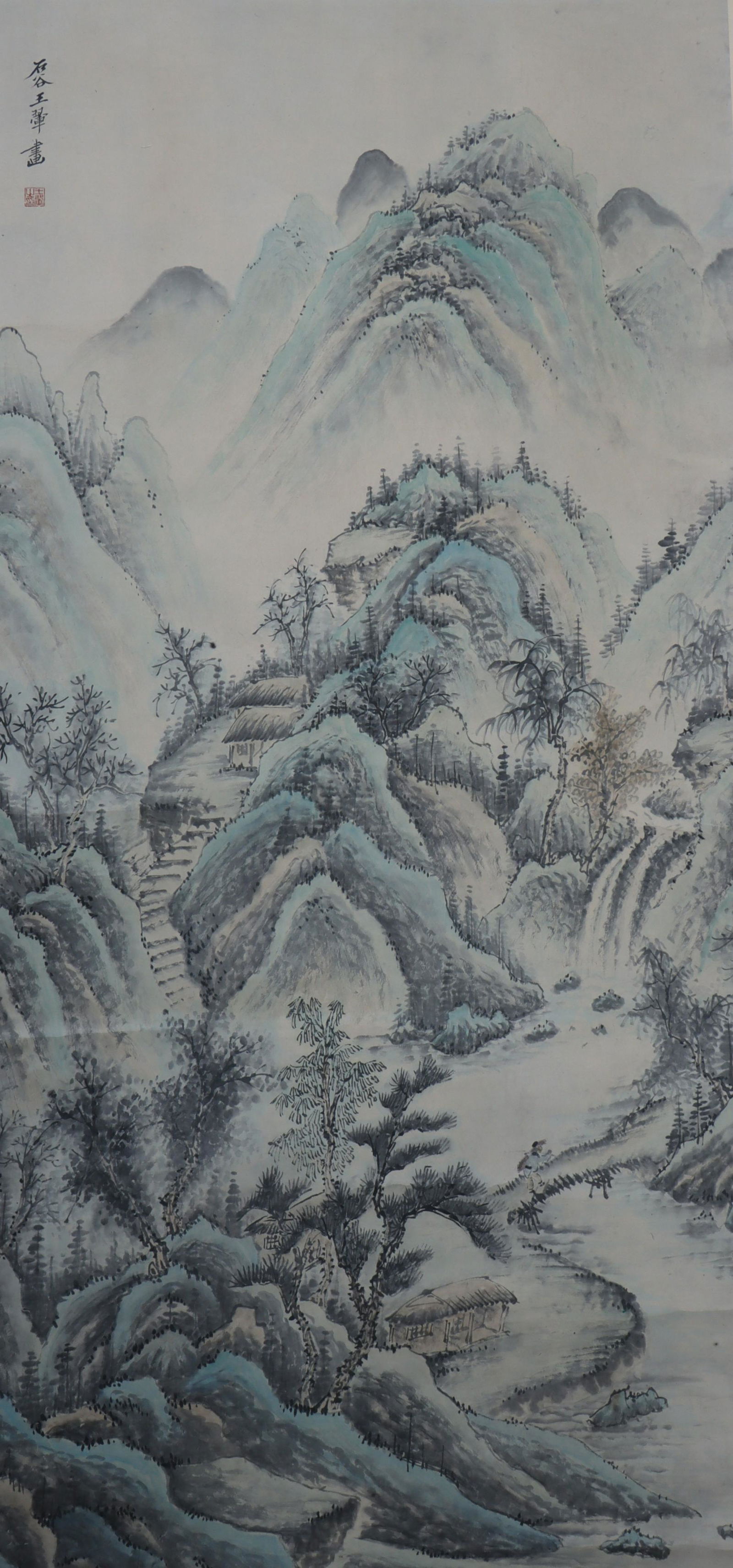 Landscape Painting by Wang Hui: Dimensions: L.130cm W.62cm Material: Paper
