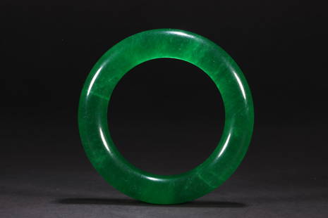 JADEITE BRACELET: Name JADEITE BRACELET Material JADEITE Dimensions ID5.8CM Condition Additional photographs and Condition reports are provided by request as a courtesy to our clients, as such any condition