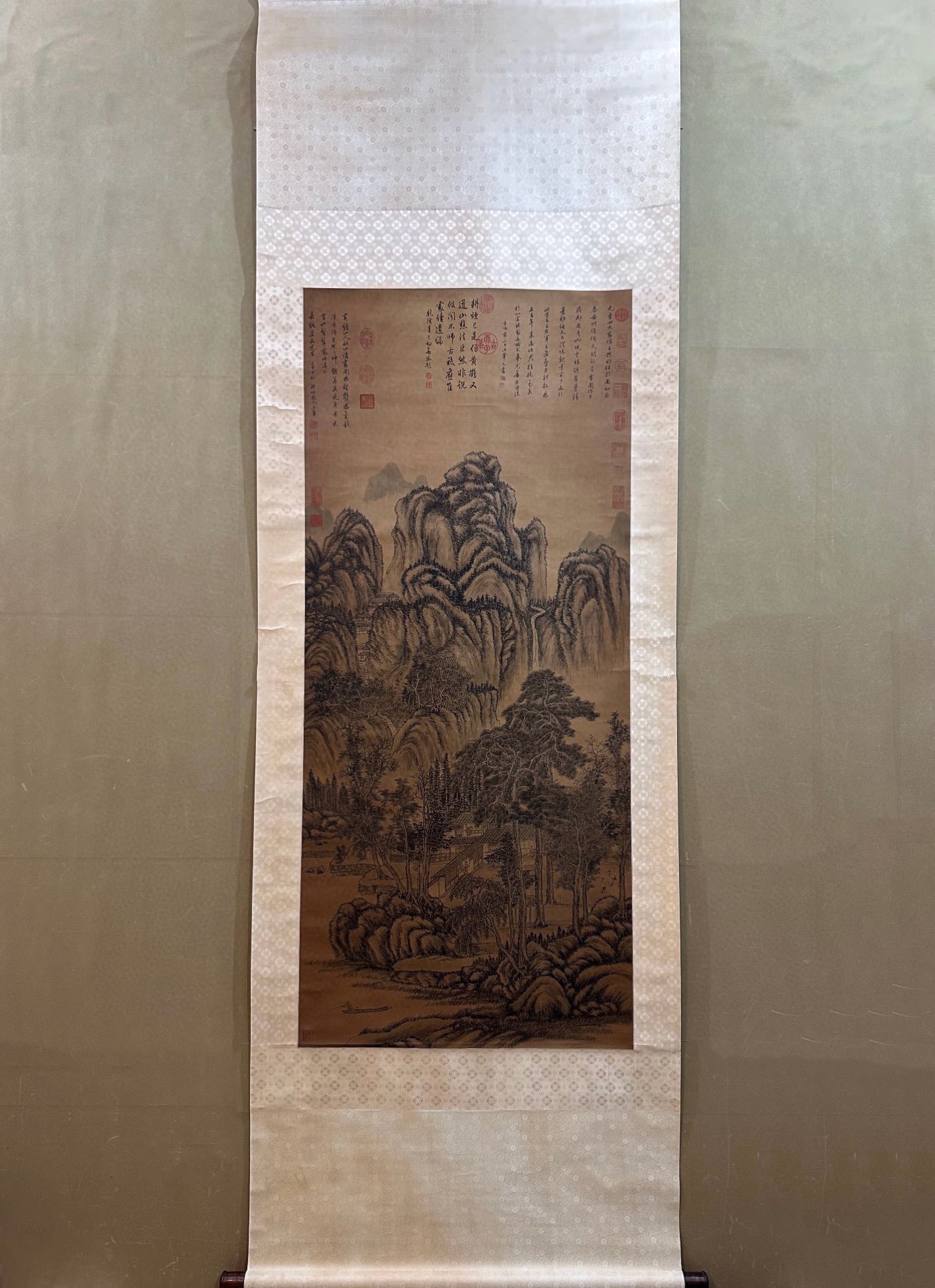 SIX-CHI LANDSCAPE PAINTING BY WANG HUI: Name SIX-CHI LANDSCAPE PAINTING BY WANG HUI Dimensions Painting core:70*159cm Condition Additional photographs and Condition reports are provided by request as a courtesy to our clients