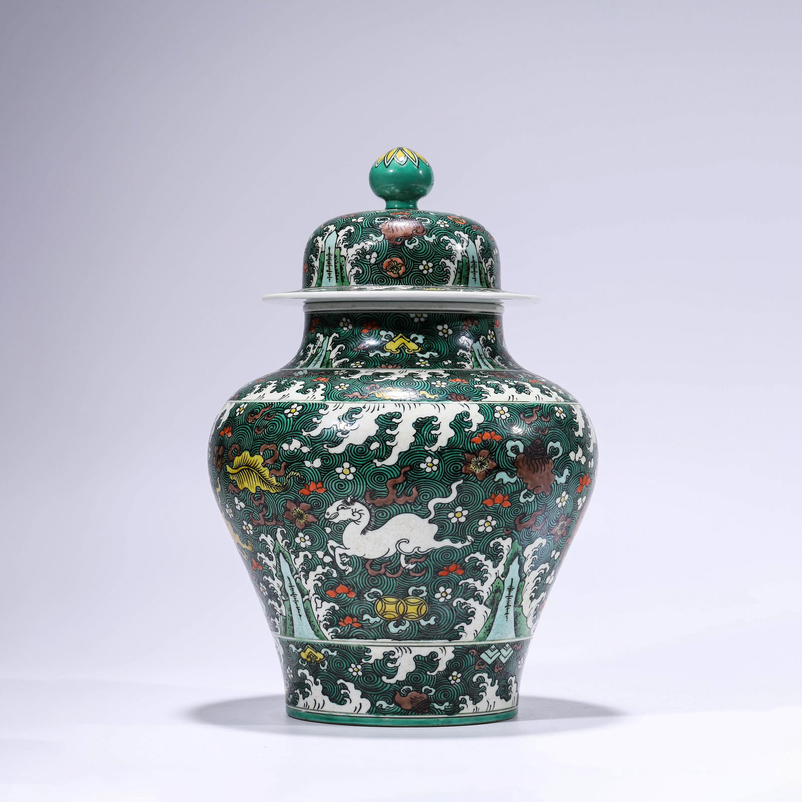 Wucai Glaze Figure Ginger Jar (1 of 11)