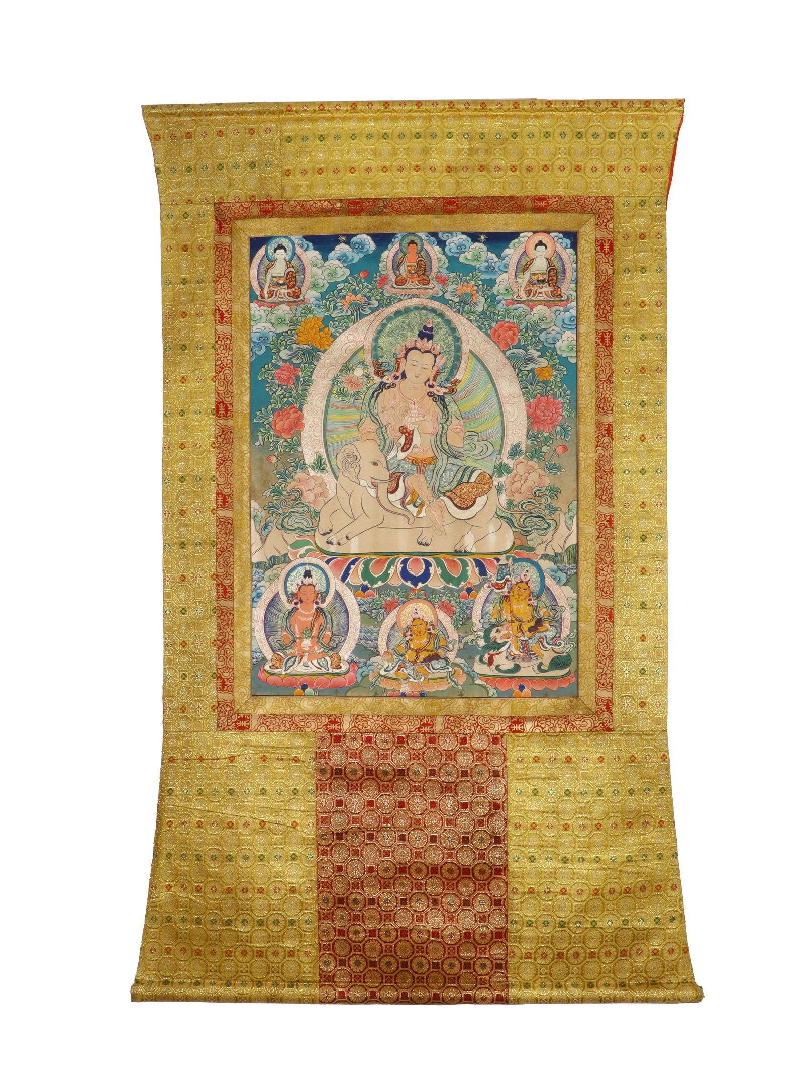 Buddha" Thangka: Name Buddha" Thangka Dimensions Length:78cm Width:56cm Condition Additional photographs and condition reports are available upon request as a courtesy to our clients. Any condition r