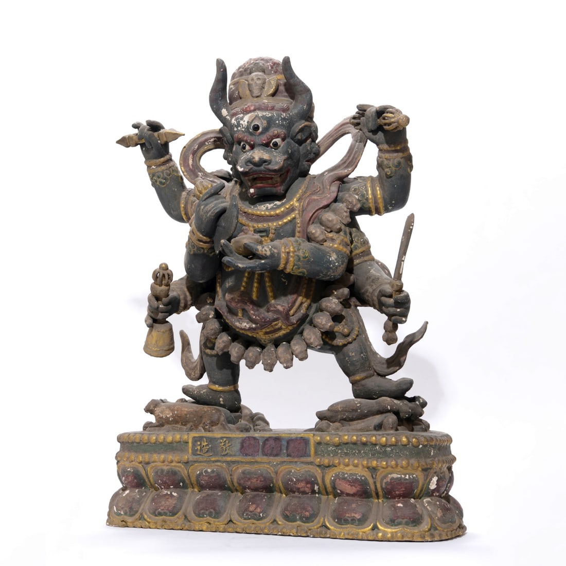Painted?Wood?Figure?of?Yamantaka (1 of 16)