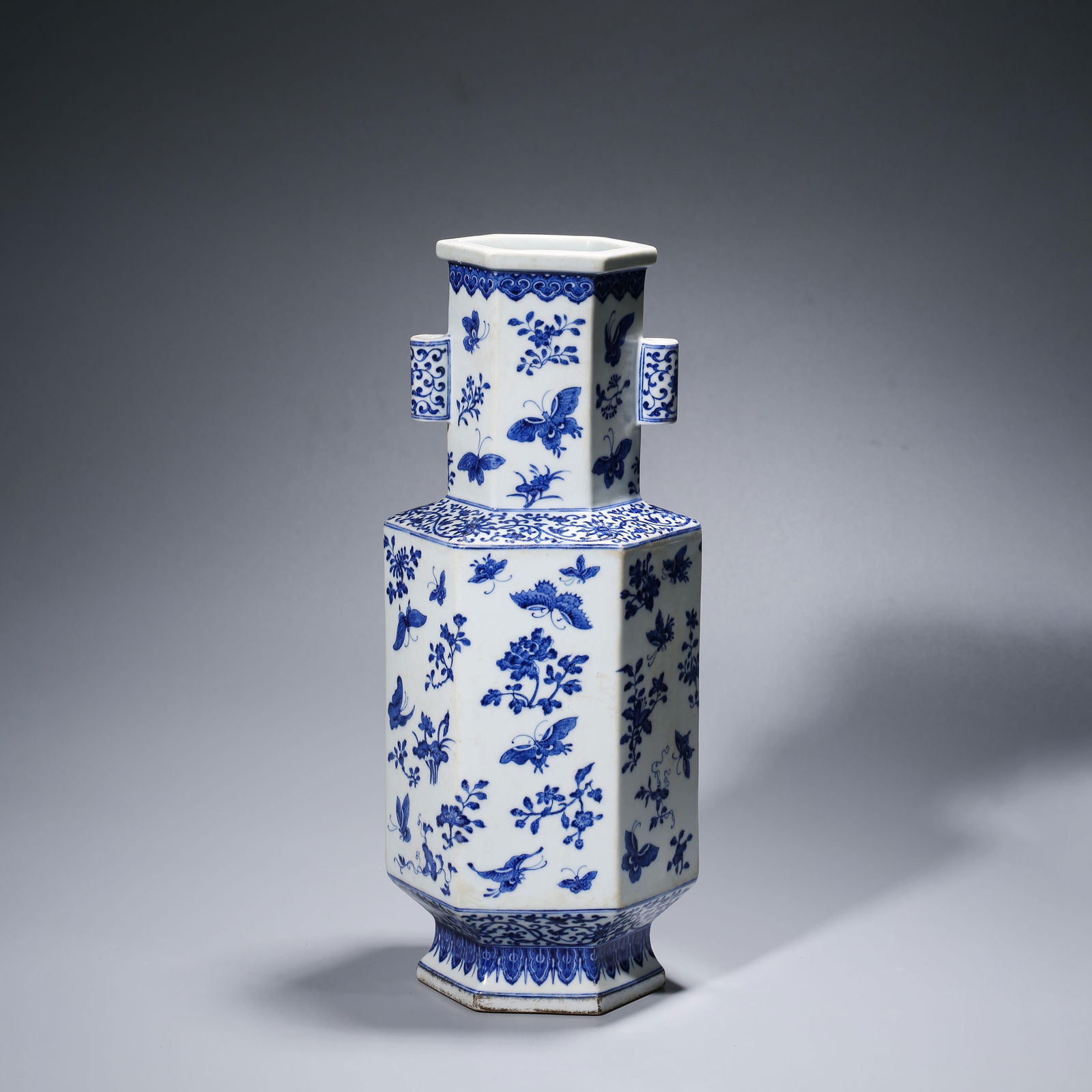 Blue-And-White "Floral" Vase (1 of 10)
