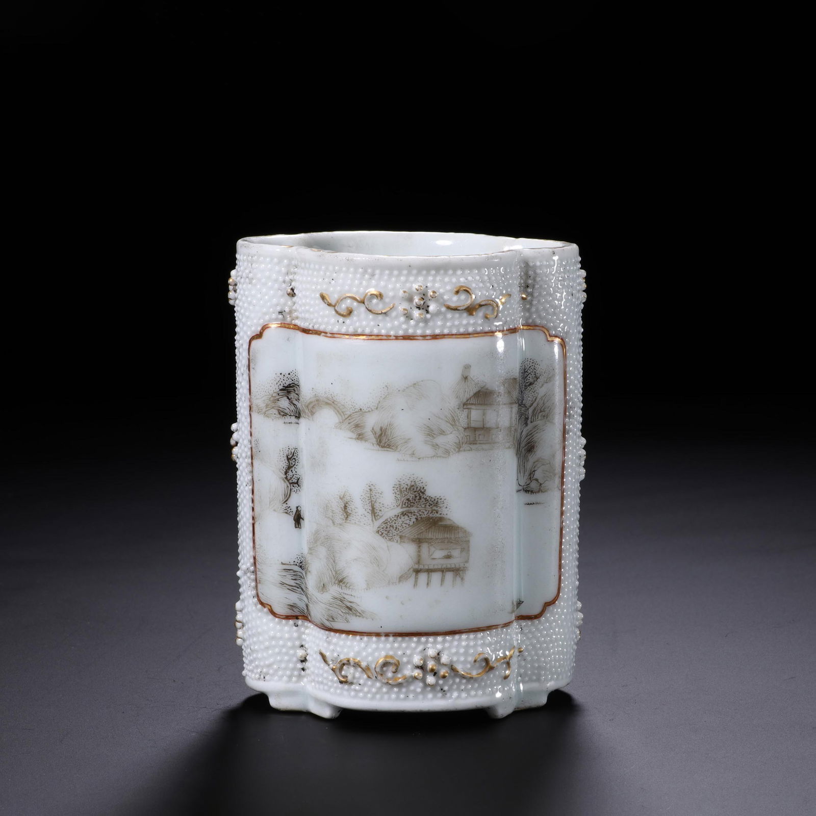 Famille-Verte" Brushpot (1 of 7)