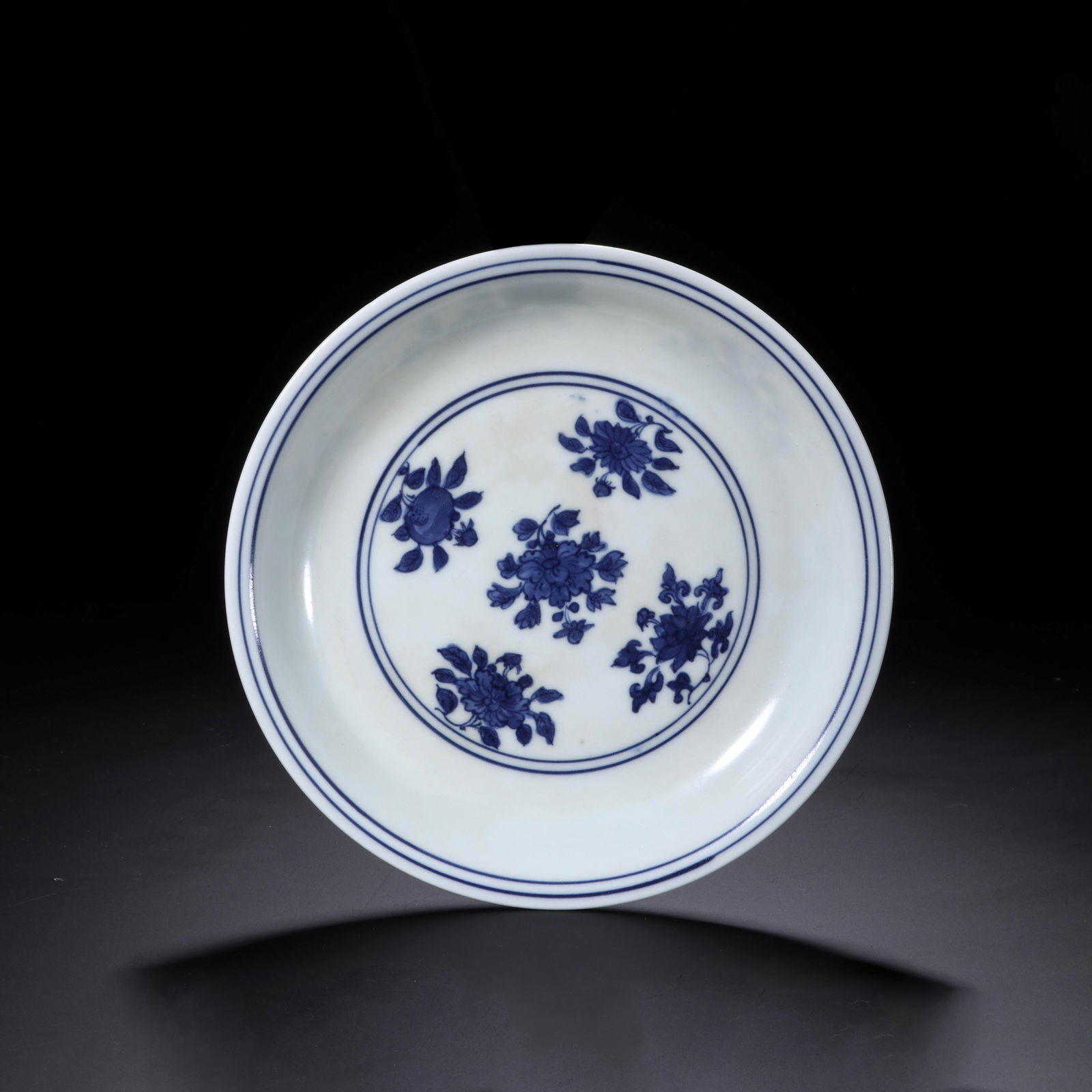 Blue-And-White "Floral" Dish (1 of 6)