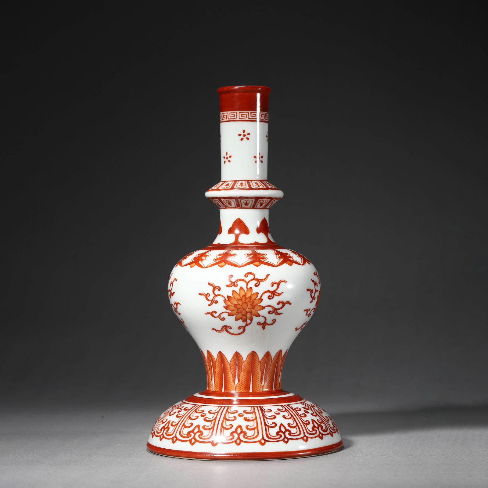 Iron-Red Glaze Baoxiang Flower Altar Vase (1 of 6)