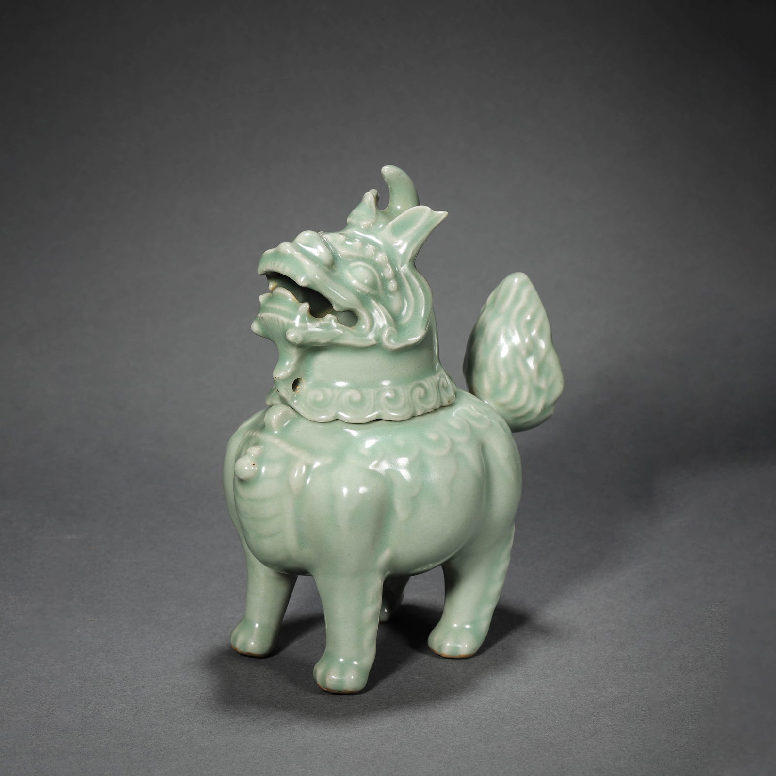 Celadon-Glazed Beast-Form Incense Burner (1 of 5)