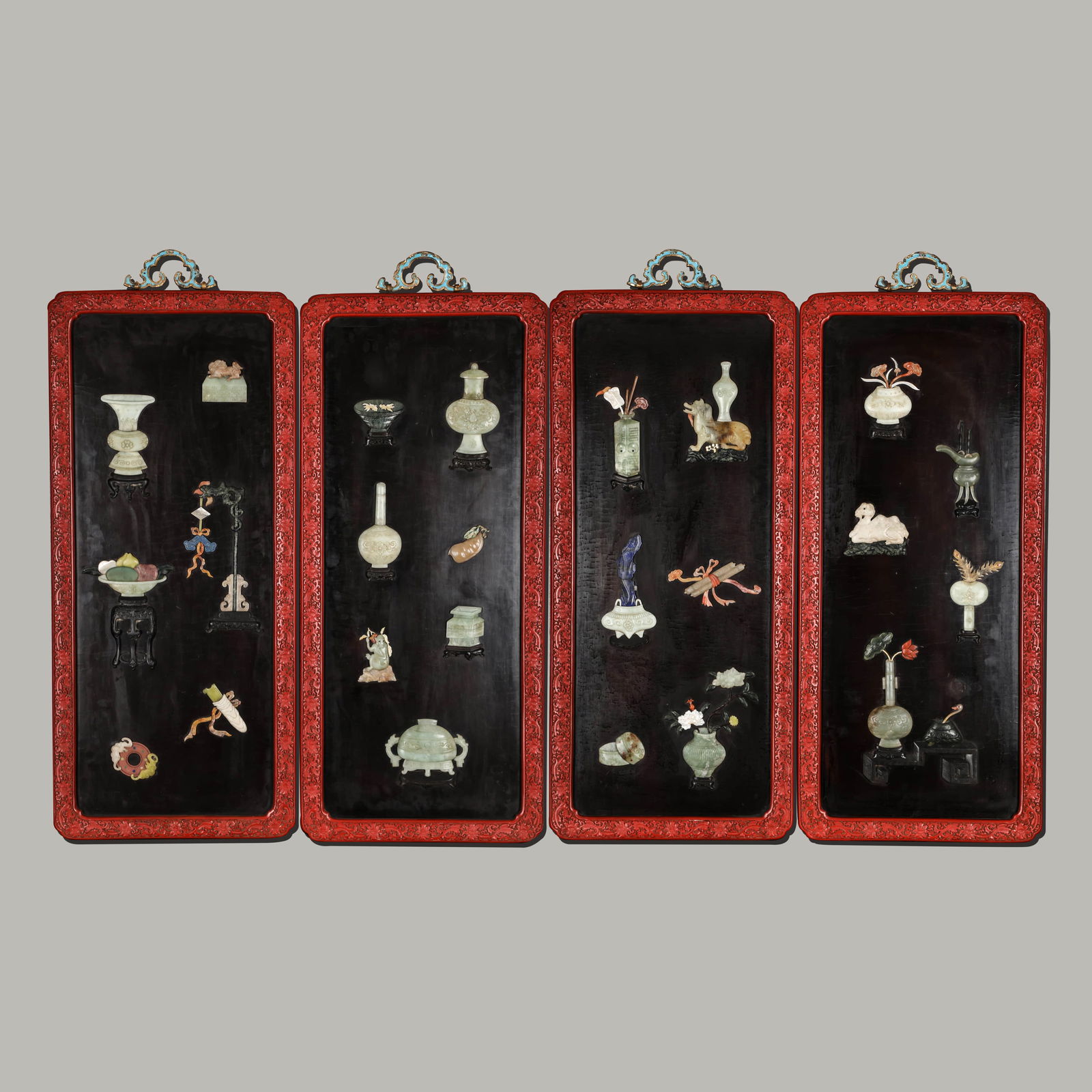 Four?Lacquerware?Antiques?Hanging?Screens (1 of 14)