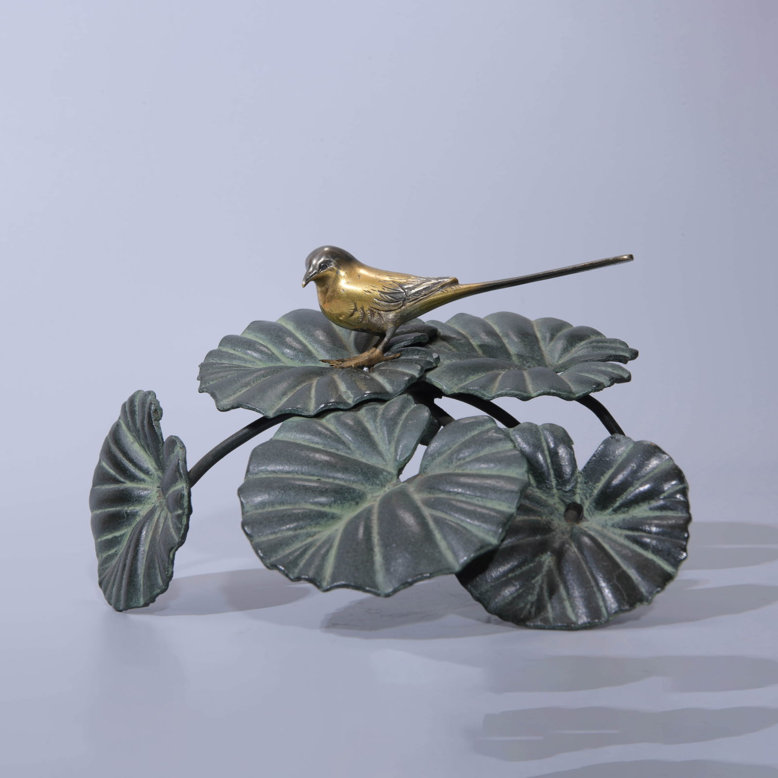 Gilt Bronze Gold Finches Ornament: Name Gilt Bronze Gold Finches Ornament Dimensions Length:20cm Width:18cm Height:10cm, ? Condition Additional photographs and condition reports are available upon request as a courtesy to our