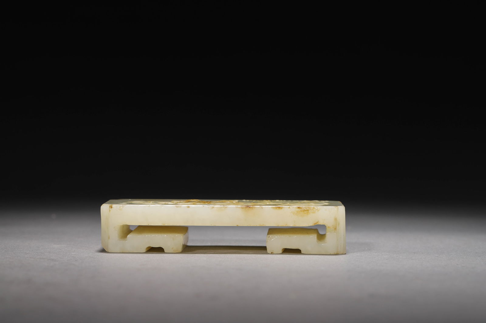 A Jade Monkey Pattern Ink Bed - 2