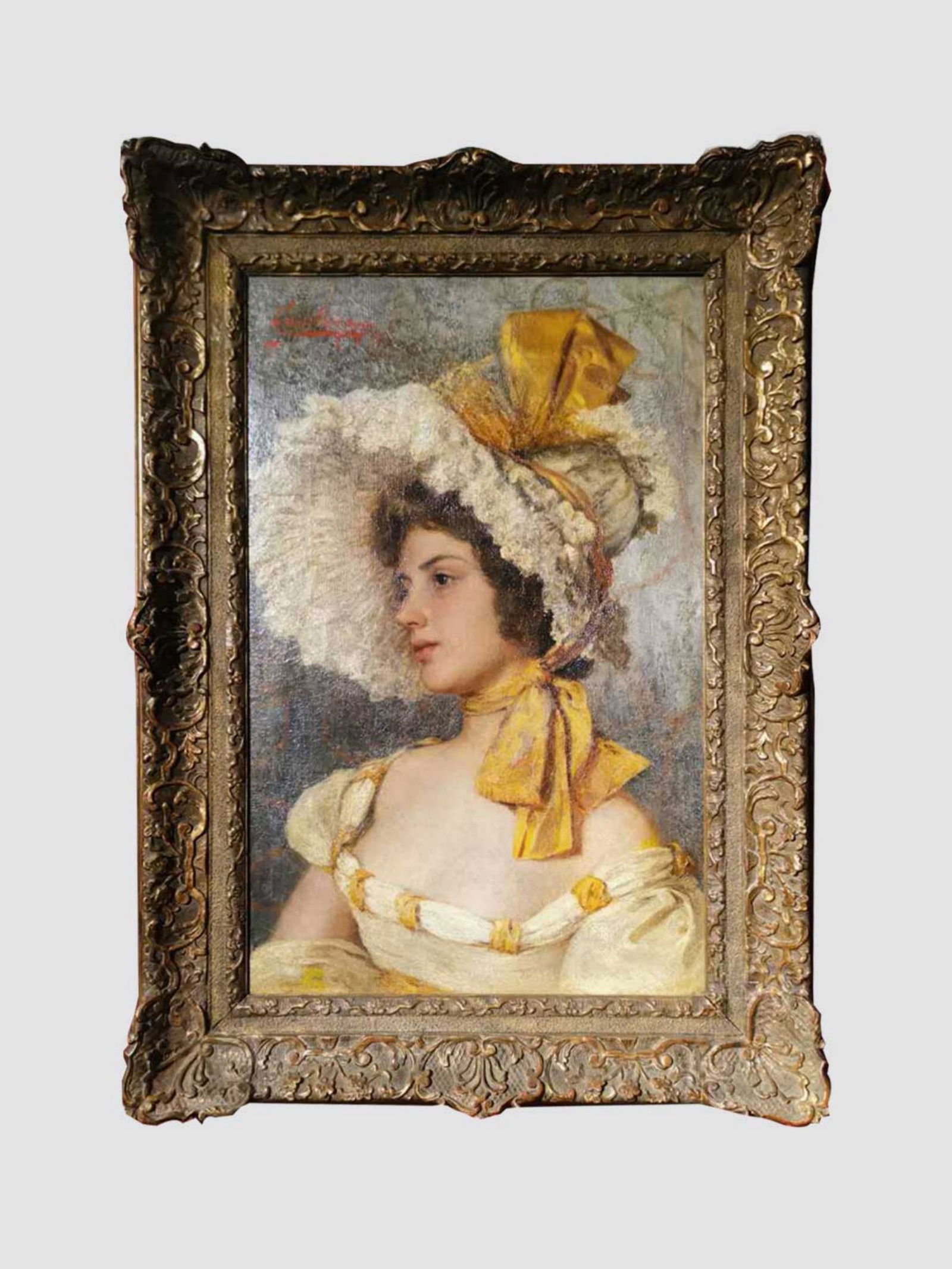 Salvatore Corvaya (Italian) Portrait on canvas (1 of 11)