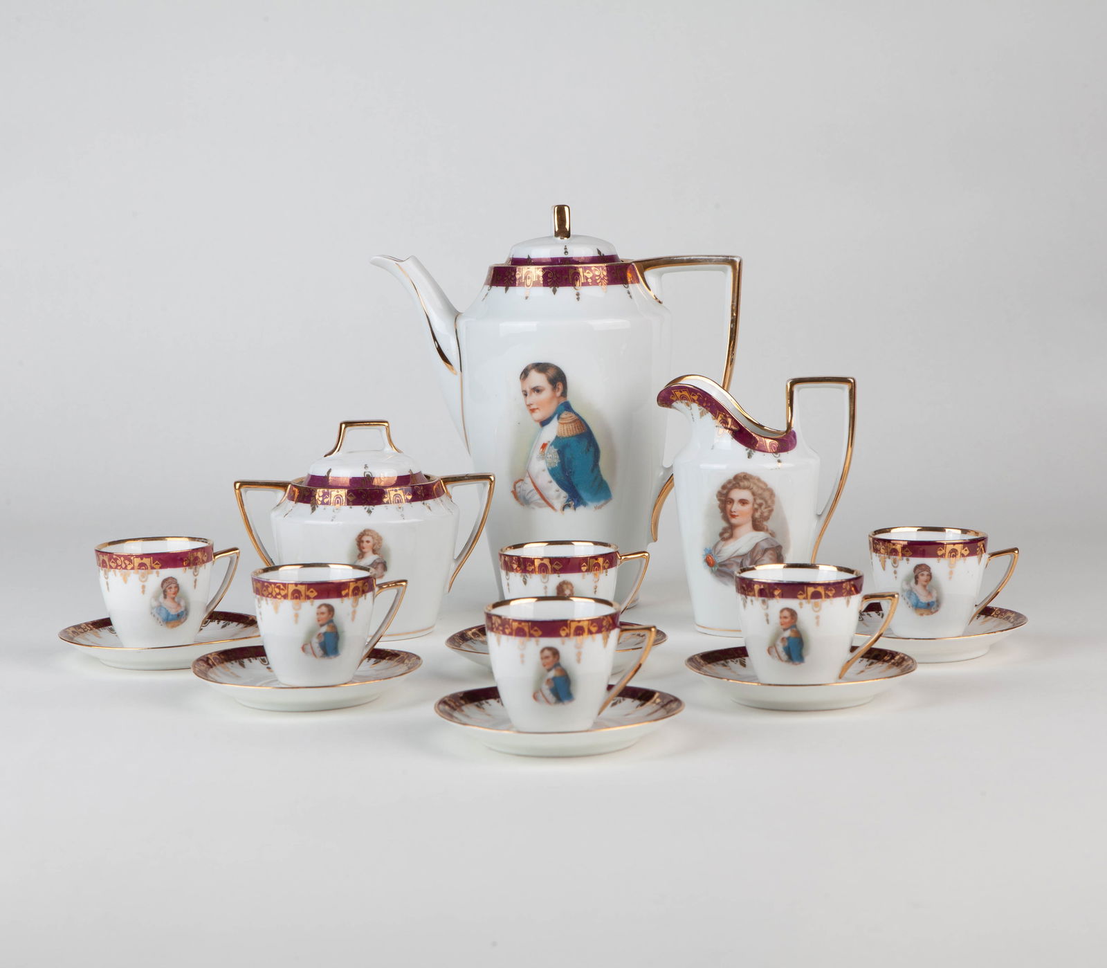 Italian Ginori porcelain coffee set (1 of 9)