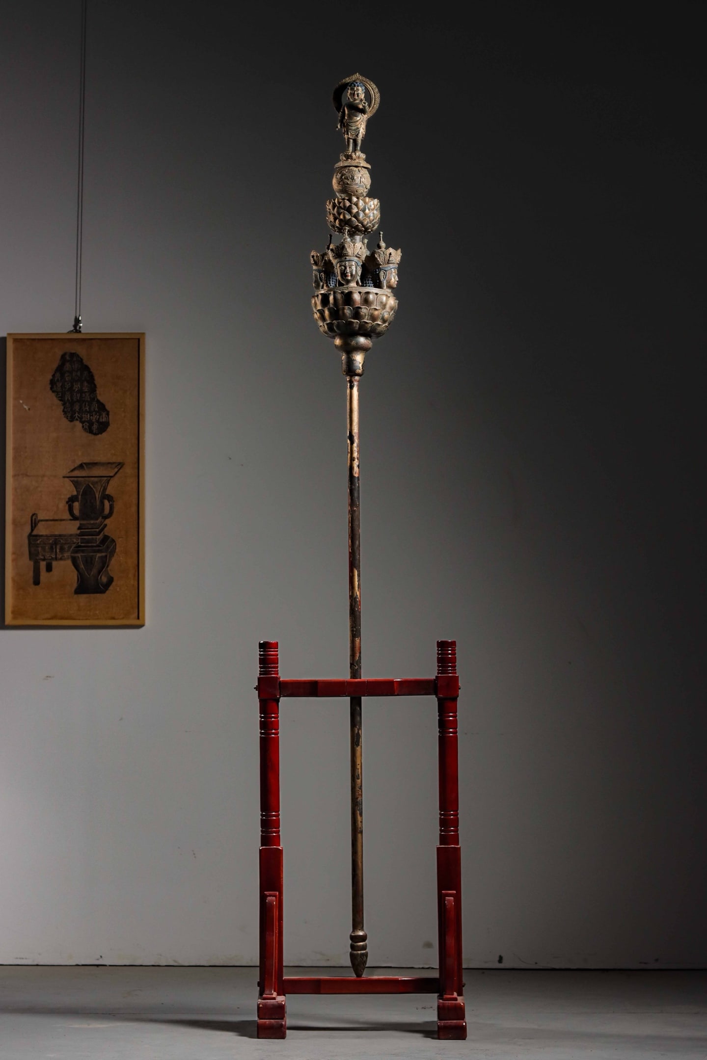 Gilded bronze scepter of the Ming Dynasty (1 of 10)