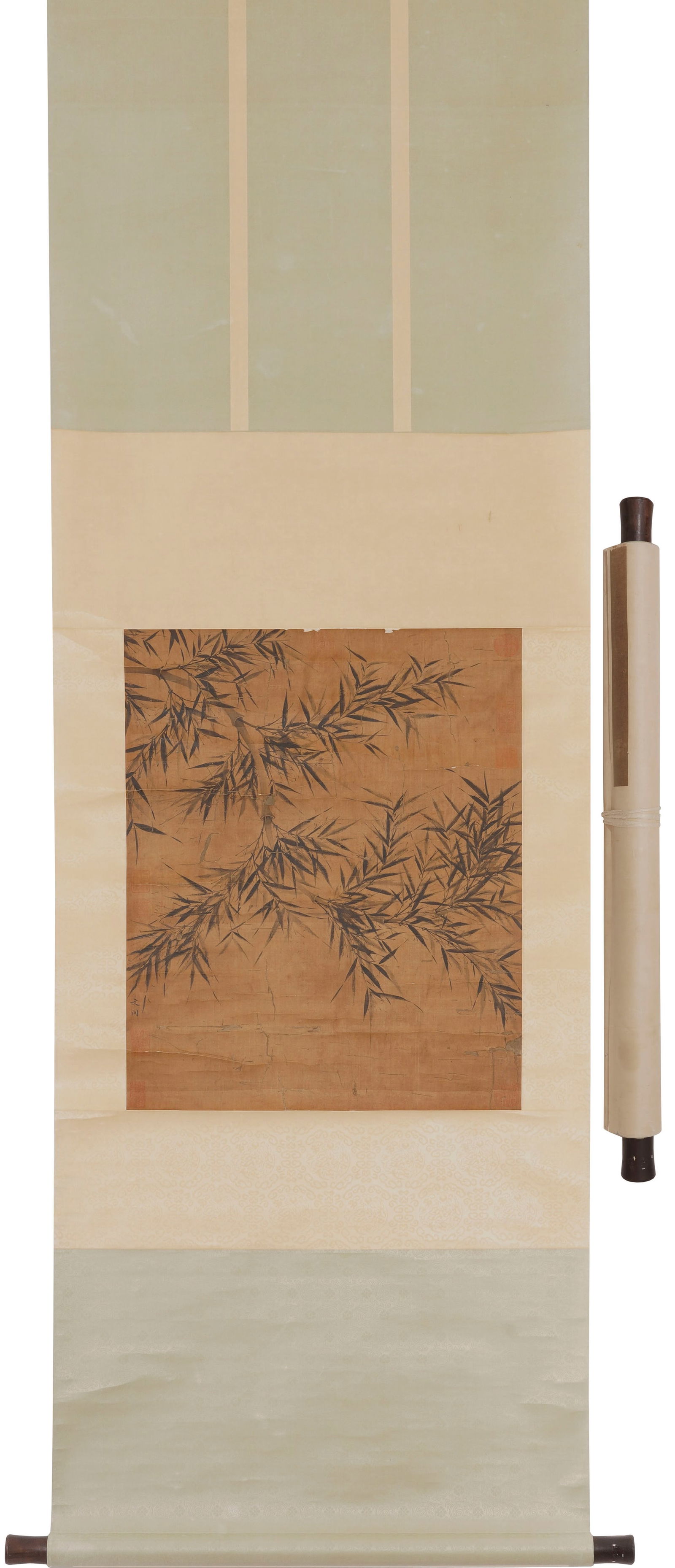 The same text as Ink Bamboo Silk Scroll (1 of 8)