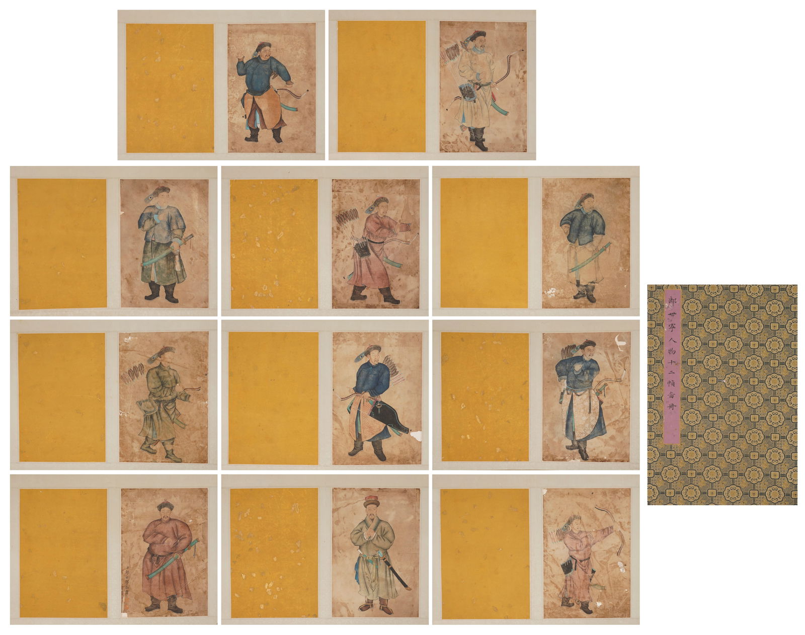 A silk album of figures by Lang Shining: Name A silk album of figures by Lang Shining Dimensions 36*24*12 Condition Additional photographs and condition reports are available upon request as a courtesy to our clients. Any condition